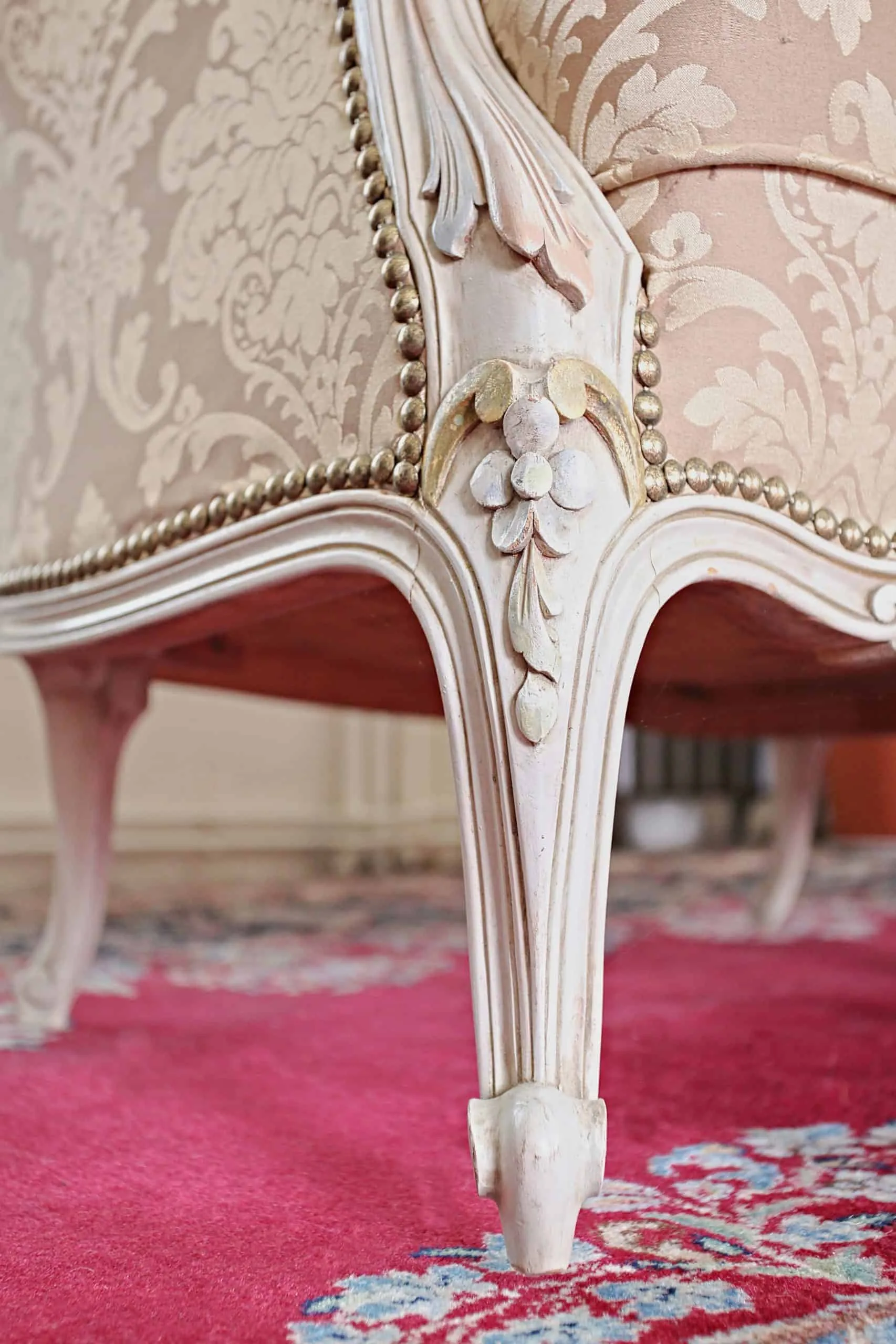 Sedací souprava Ludvík XV kompletně zrestaurovaná. 3+1+1