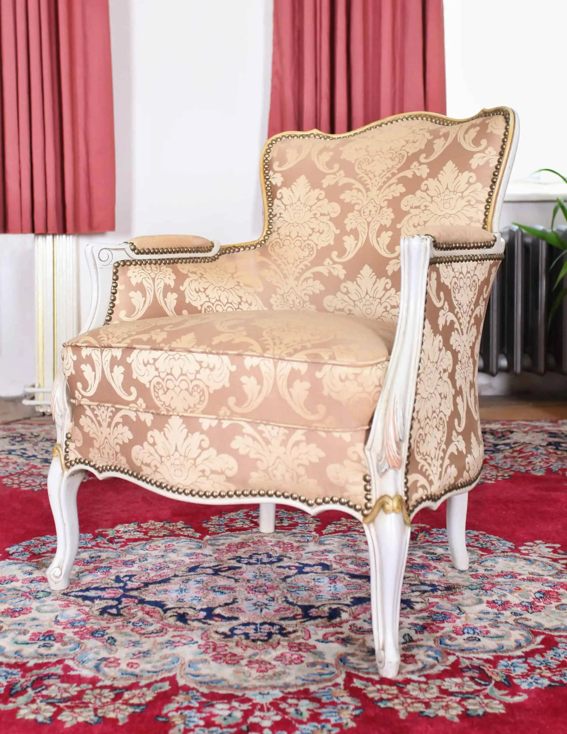 Sedací souprava Ludvík XV kompletně zrestaurovaná. 3+1+1