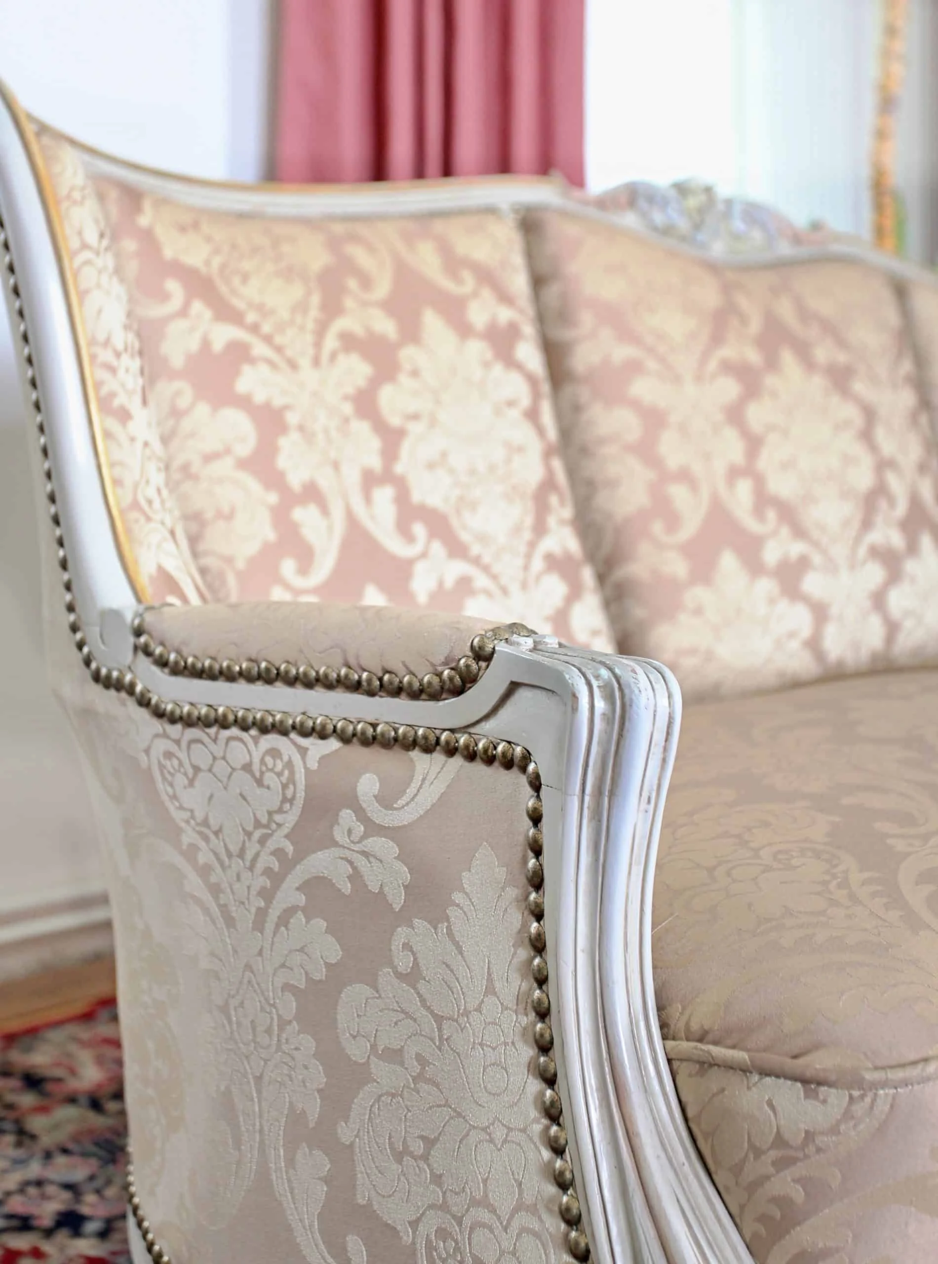 Sedací souprava Ludvík XV kompletně zrestaurovaná. 3+1+1