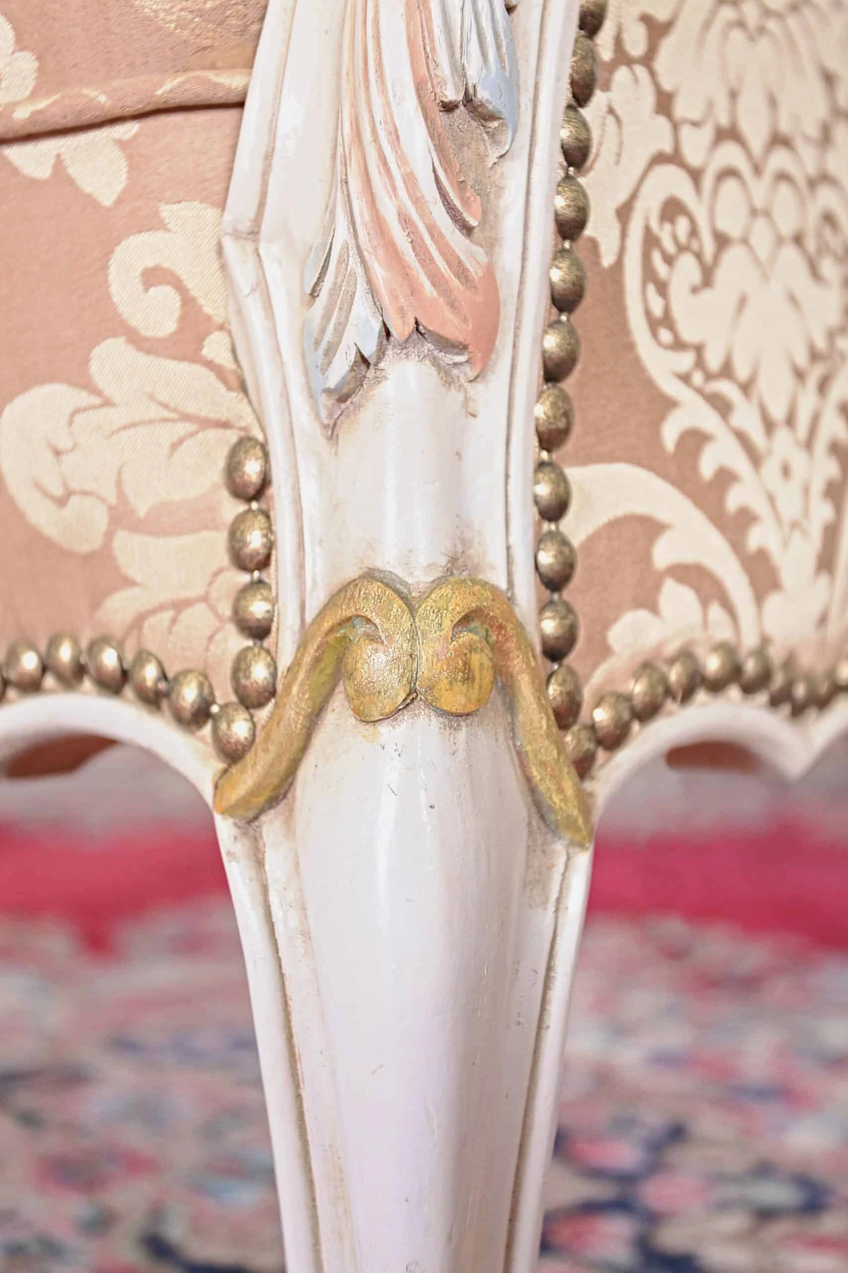 Sedací souprava Ludvík XV kompletně zrestaurovaná. 3+1+1