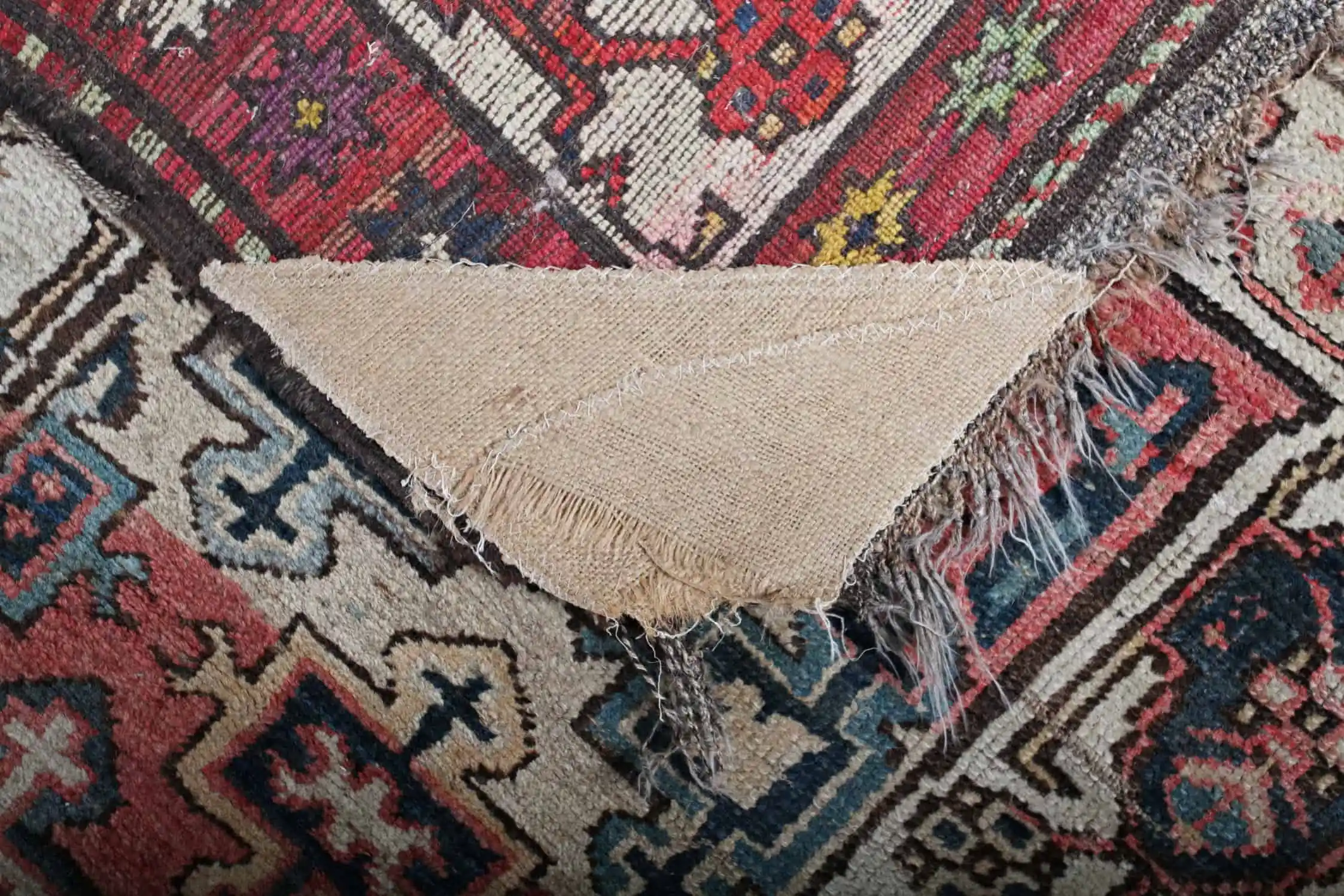Starožitný kavkazský běhoun Kazak 346 X 102 cm