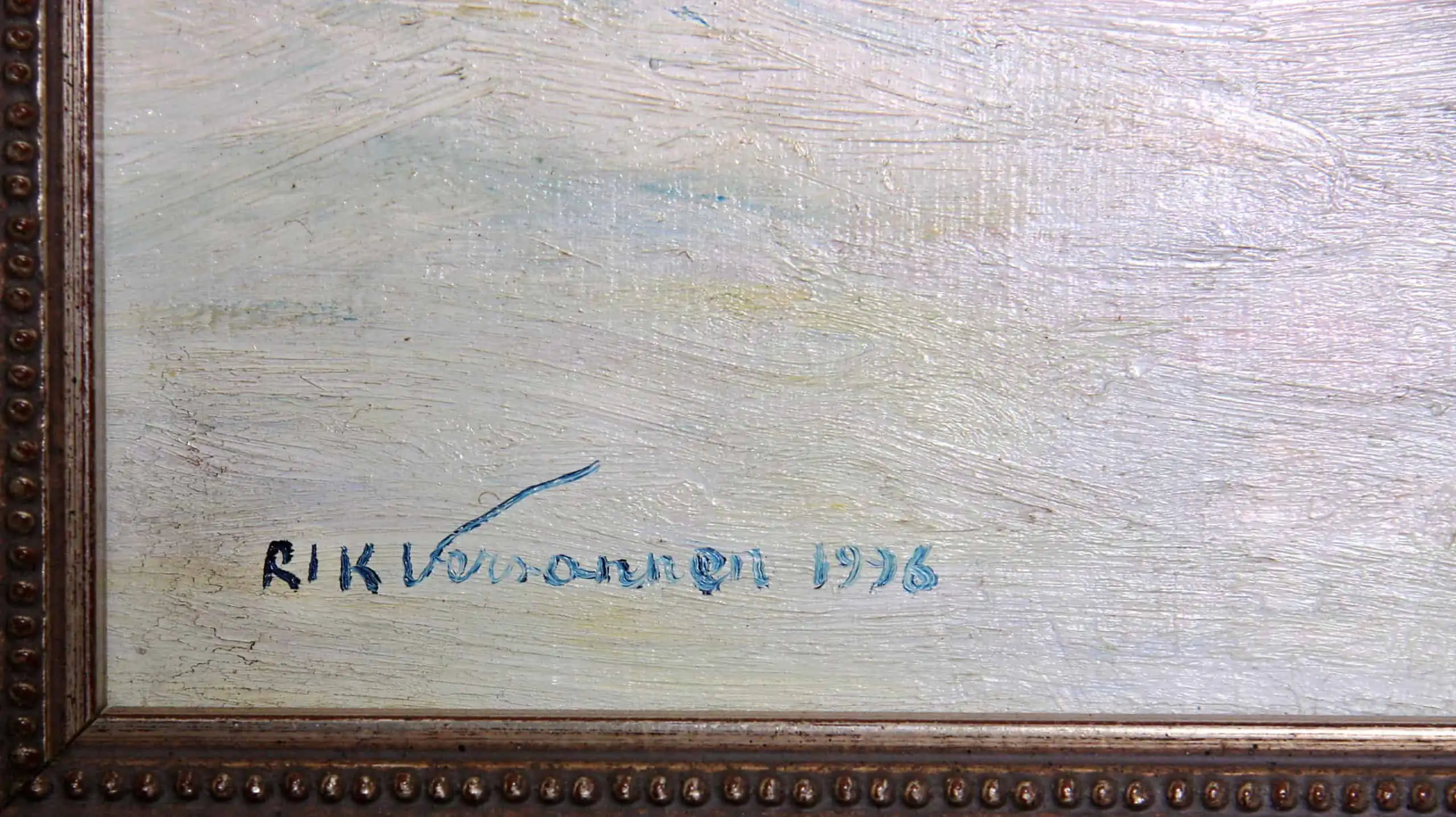 Zimní krajina. Rik Versonnen 89 X 59 cm