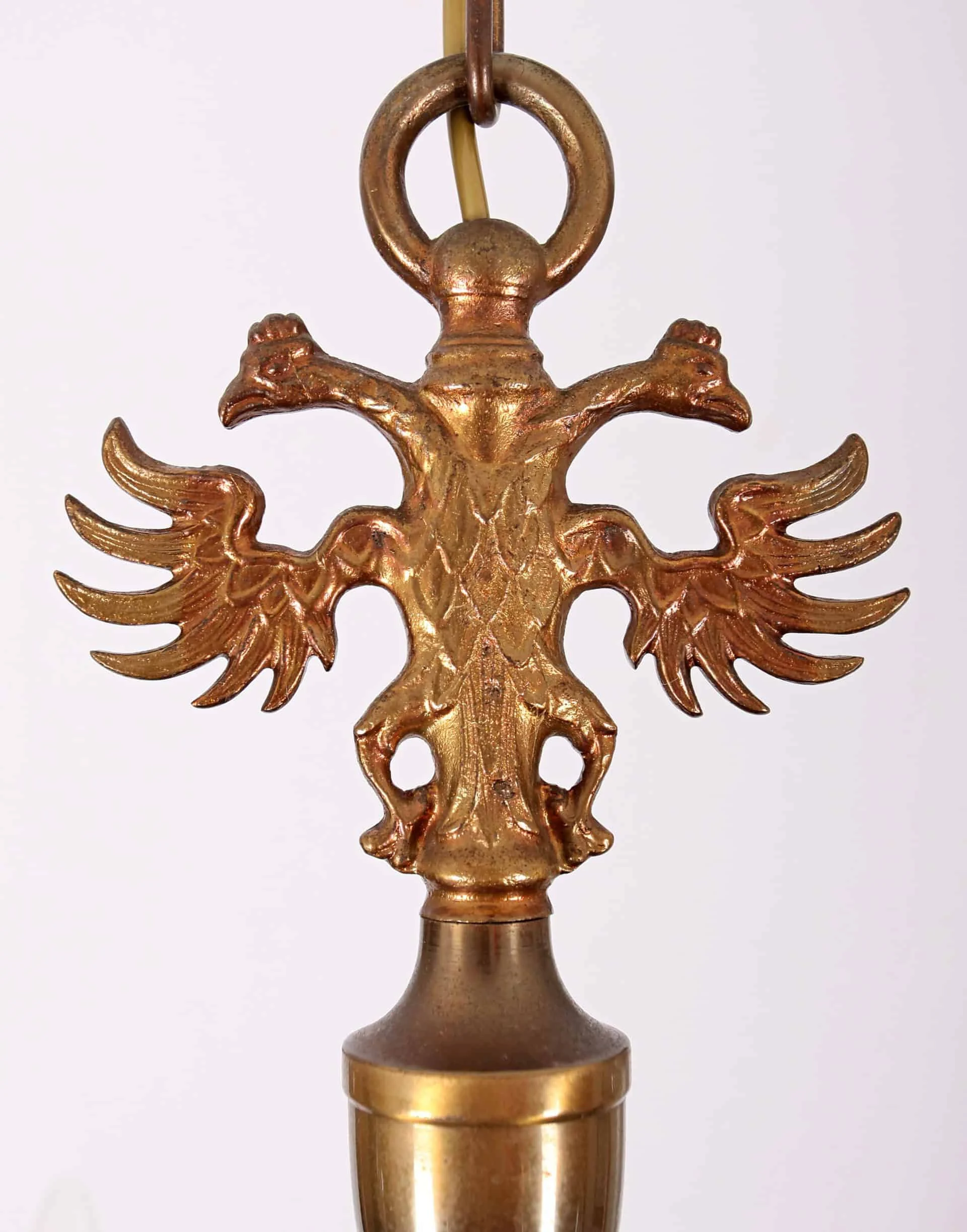 Dvoupatrový holandský lustr. Zrestaurovaný