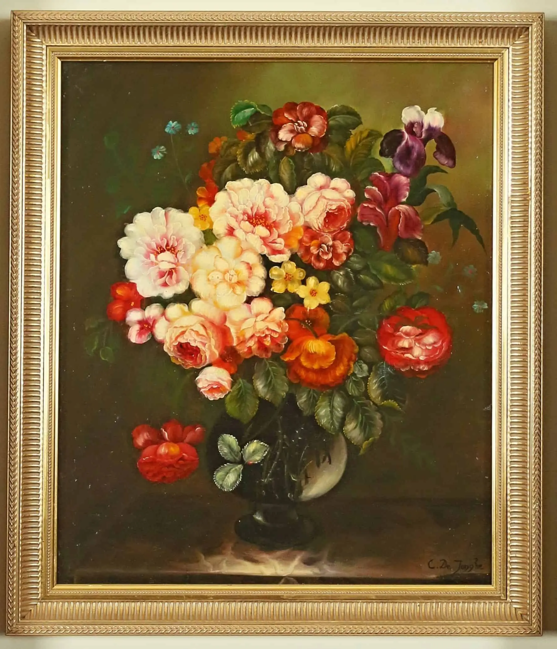 Květiny. C. De Jonghe 60 X 50 cm