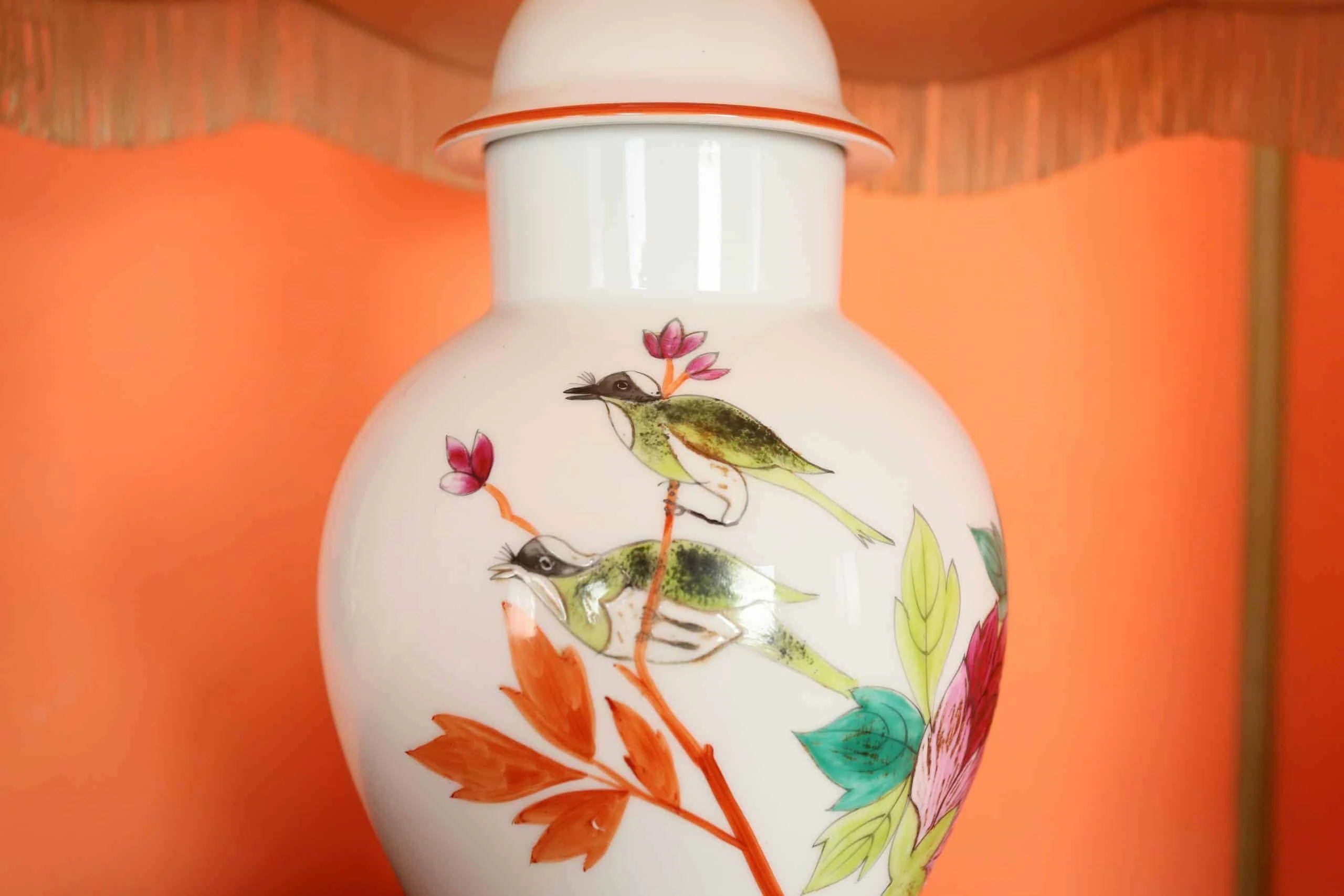 Ručně malovaná stolní lampa. Chantal V 59 cm