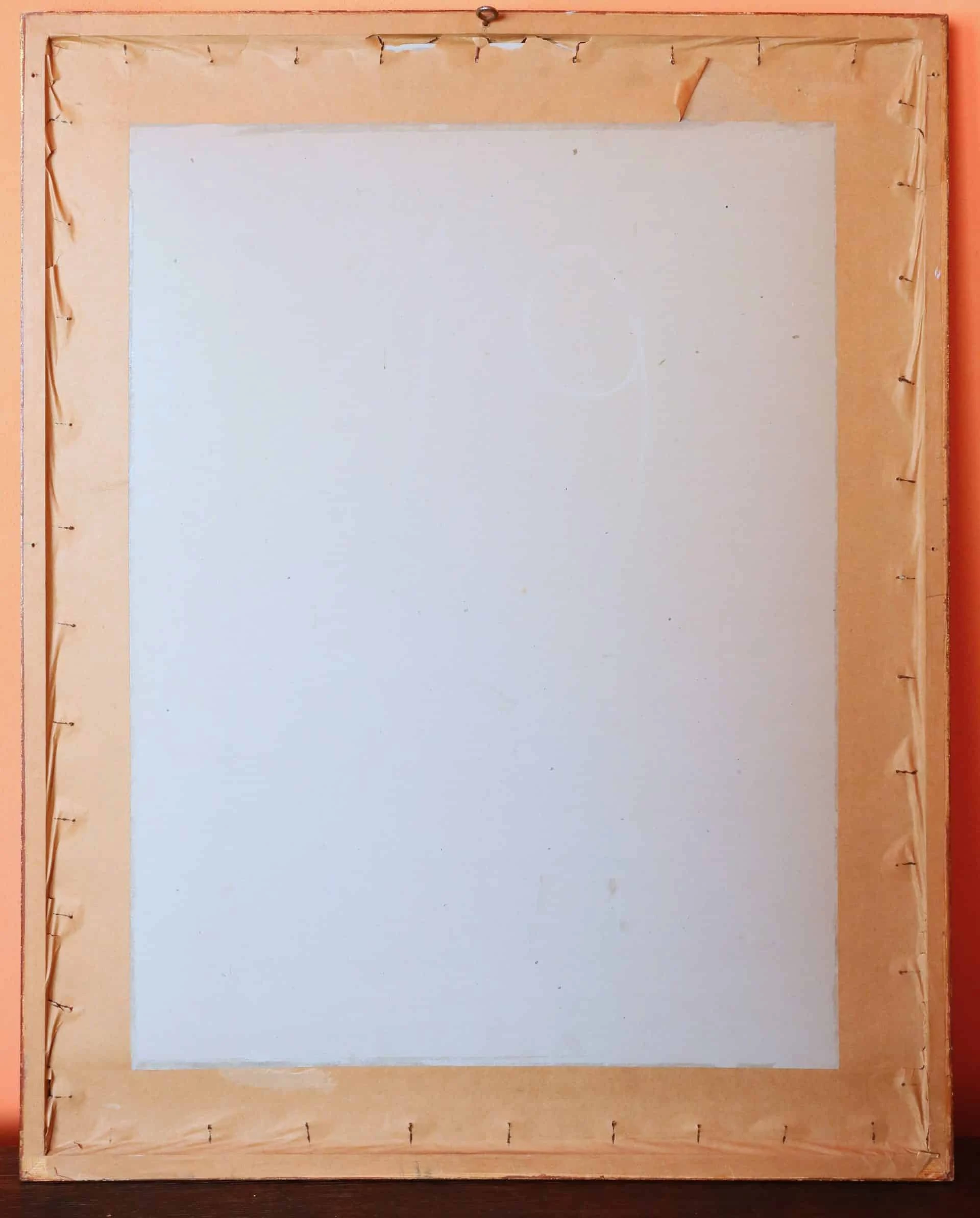 Otec s dcerou. Kresba uhlem 74 X 80,5 cm