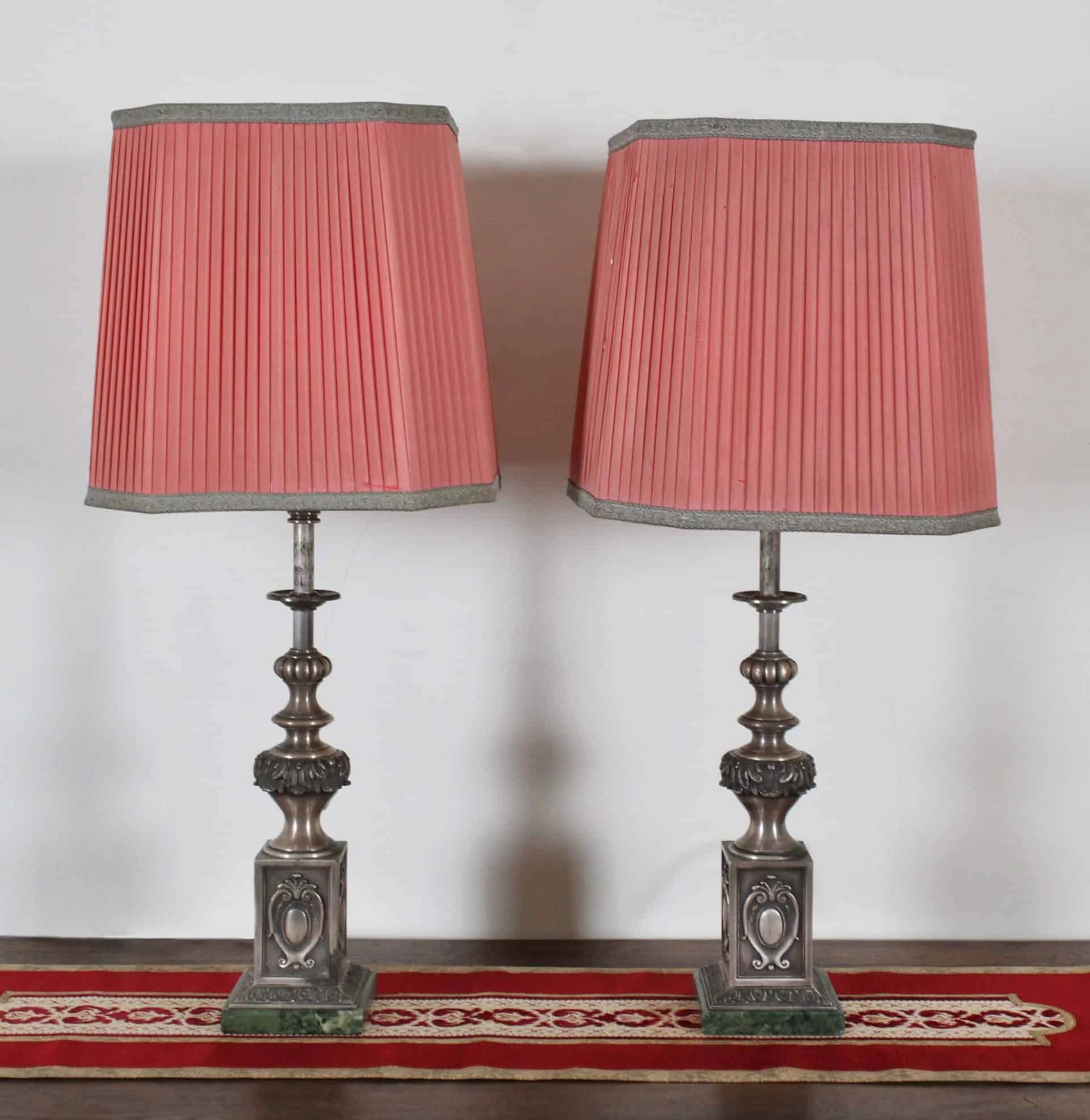 Starožitné párové lampy Výška 77 cm