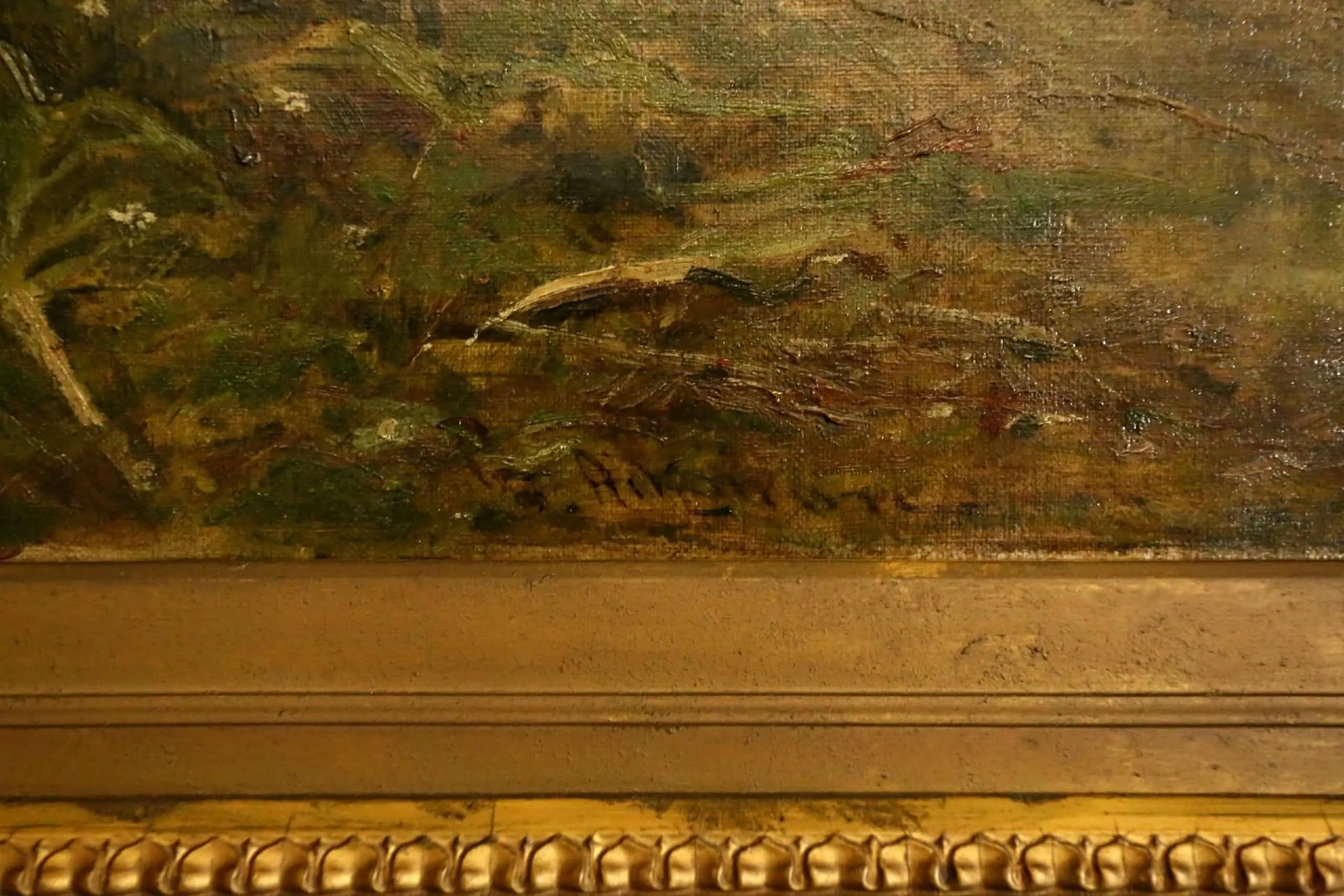 Mniši na procházce. Olej 87 X 122,5 cm. Robert P. Atkinson