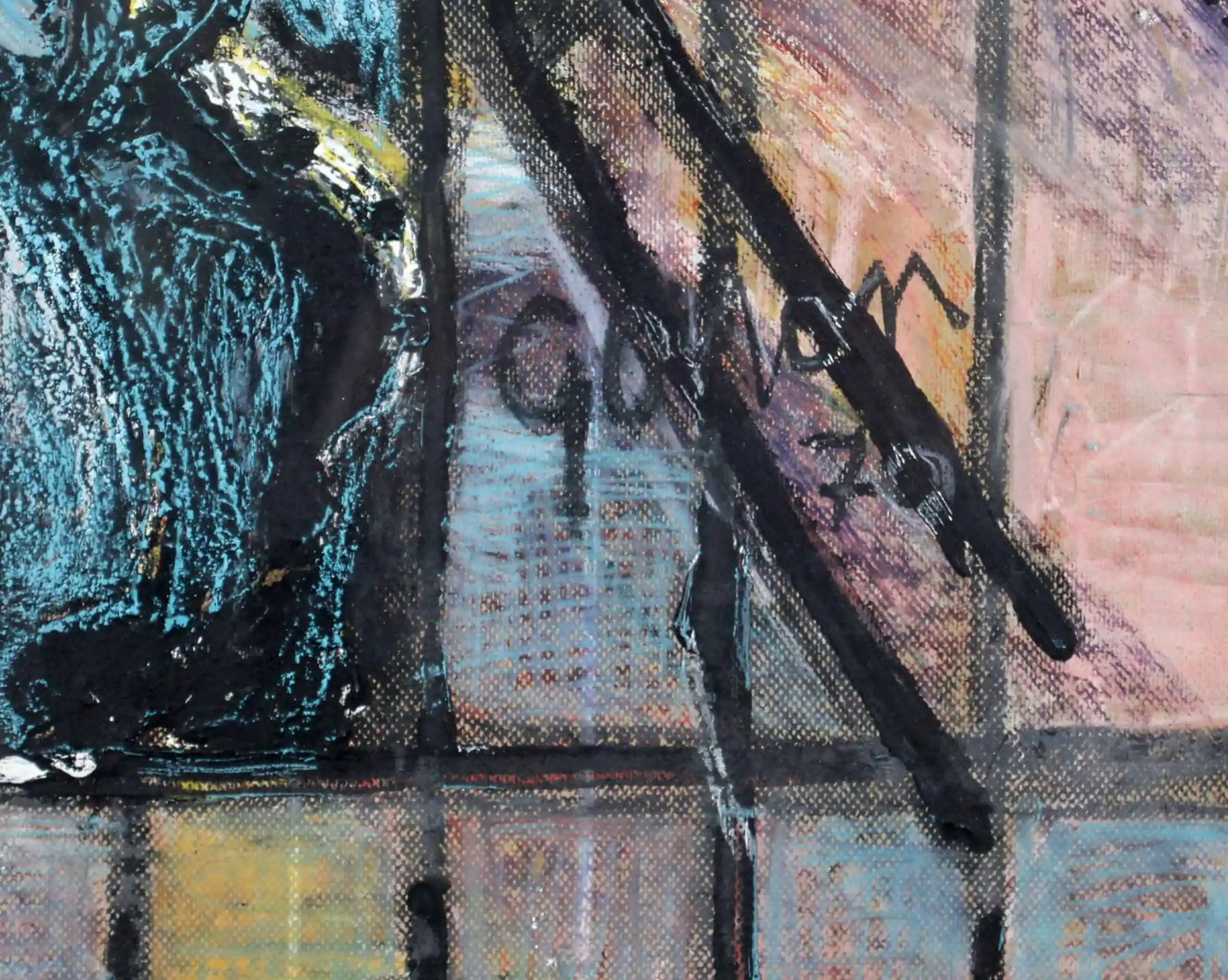 Krotitel Lvů. Kombinovaná technika. 108 X 80 cm
