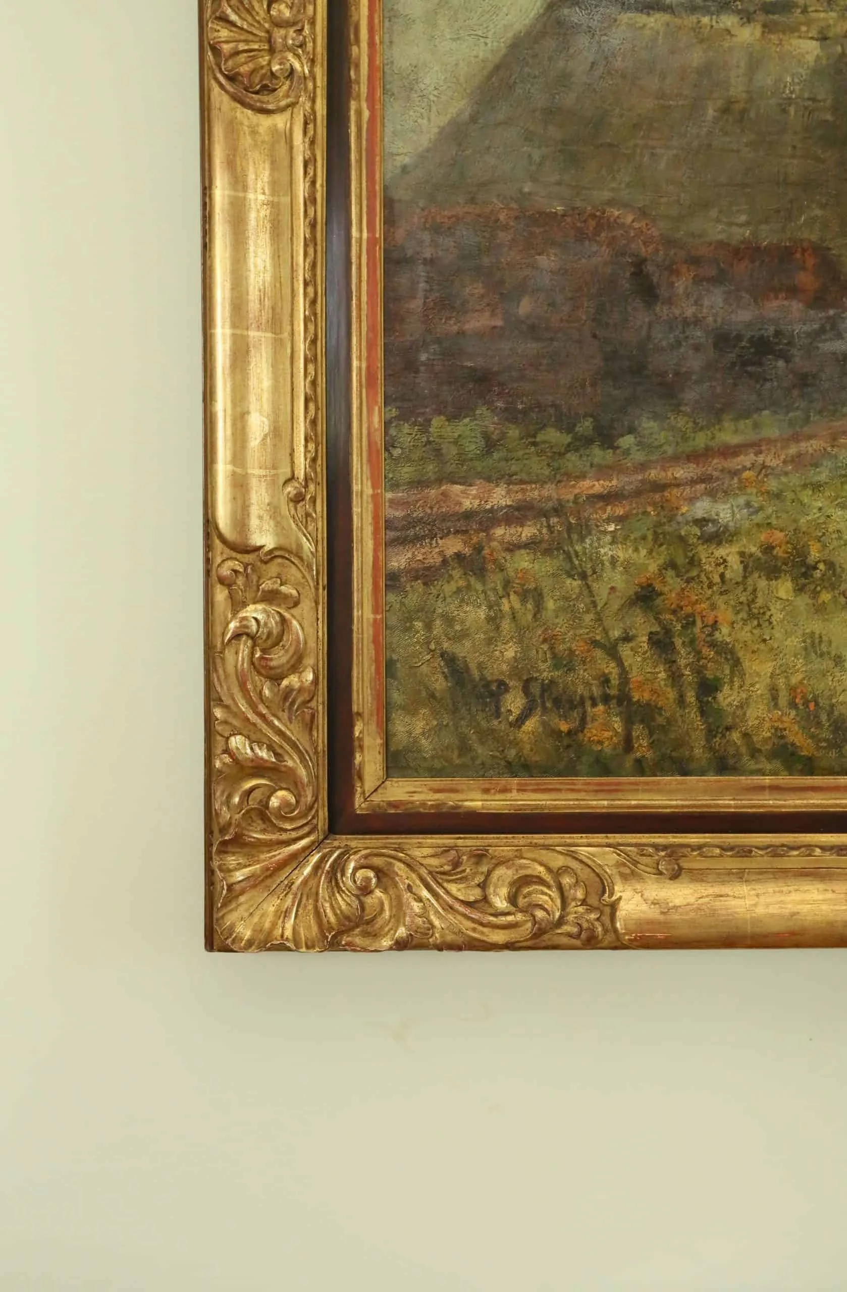 Velký obraz z belgického zámku 173 X 123 cm