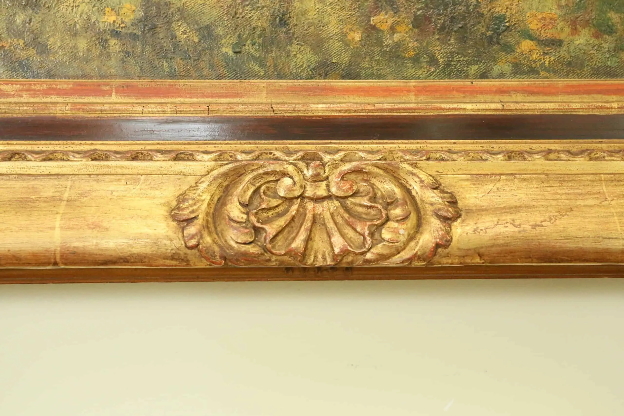 Velký obraz z belgického zámku 173 X 123 cm