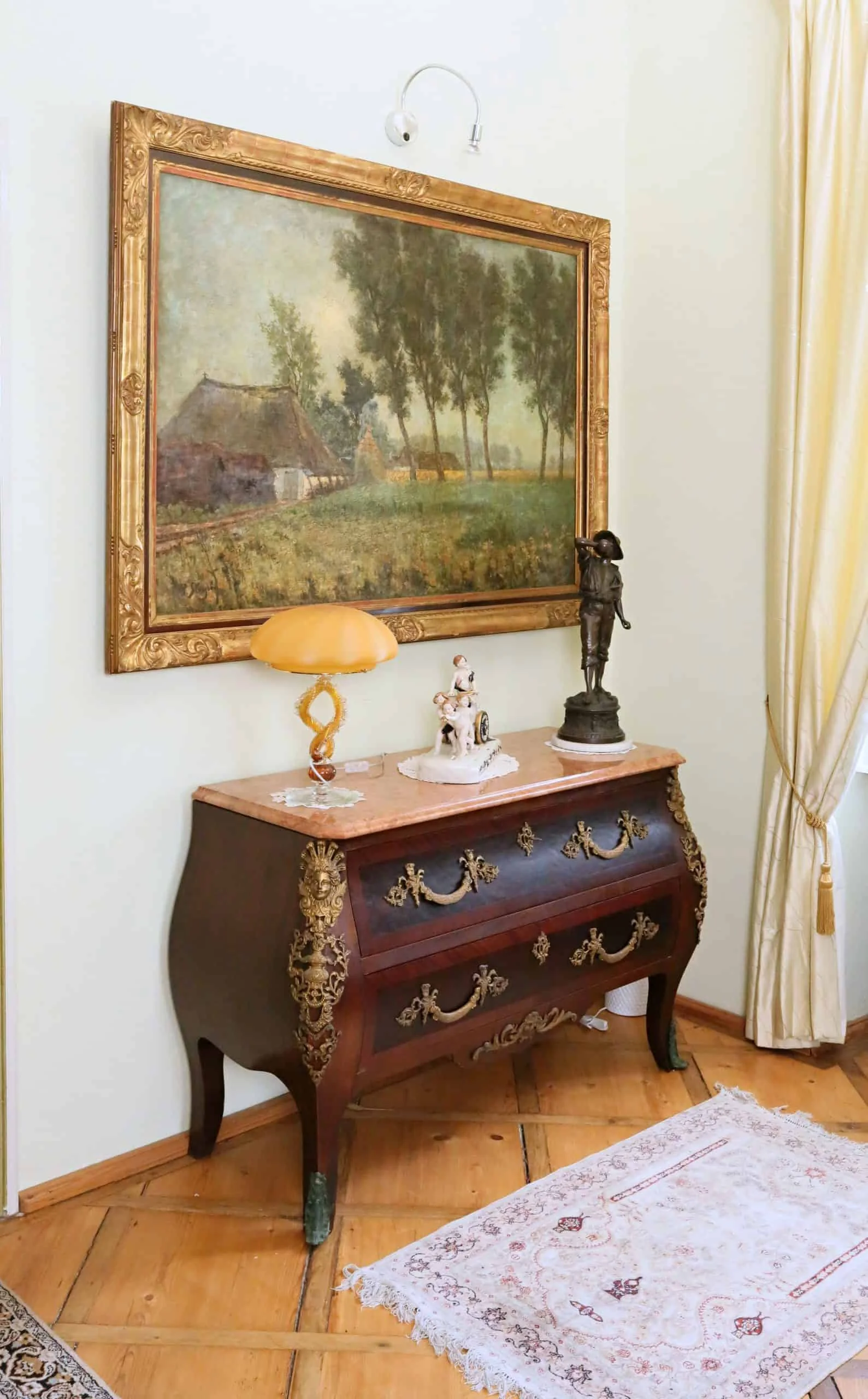 Velký obraz z belgického zámku 173 X 123 cm