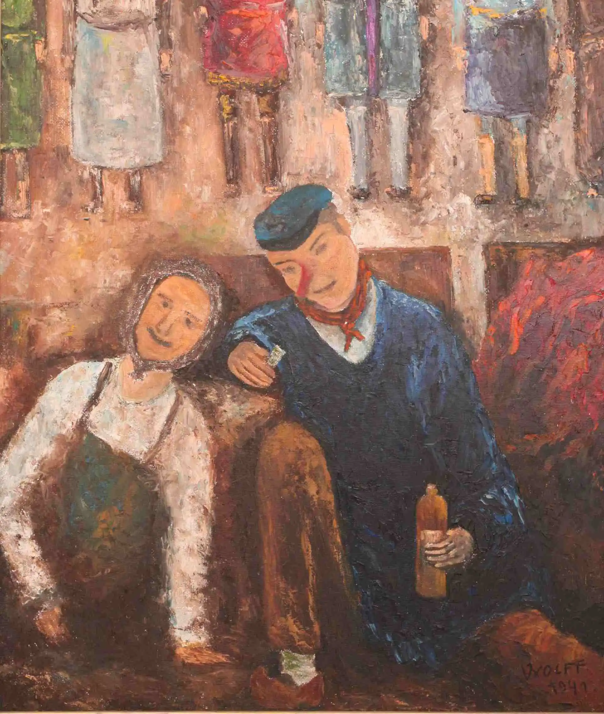 Opilý pár. Naivita. Wolff. 1941