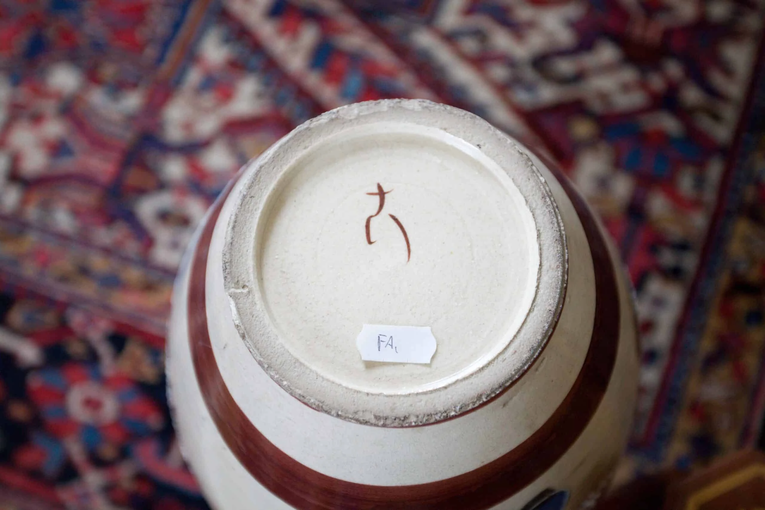 Japonská váza Satsuma z období Meidži