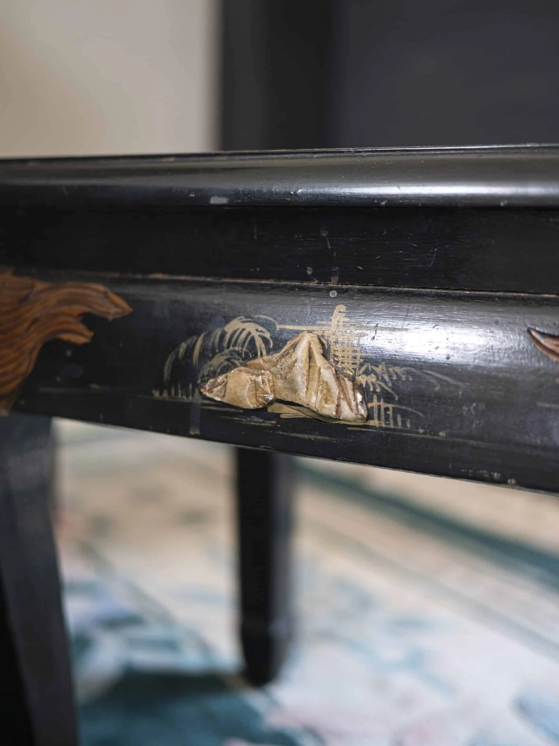 Čínský konferenční stolek se stoličkami