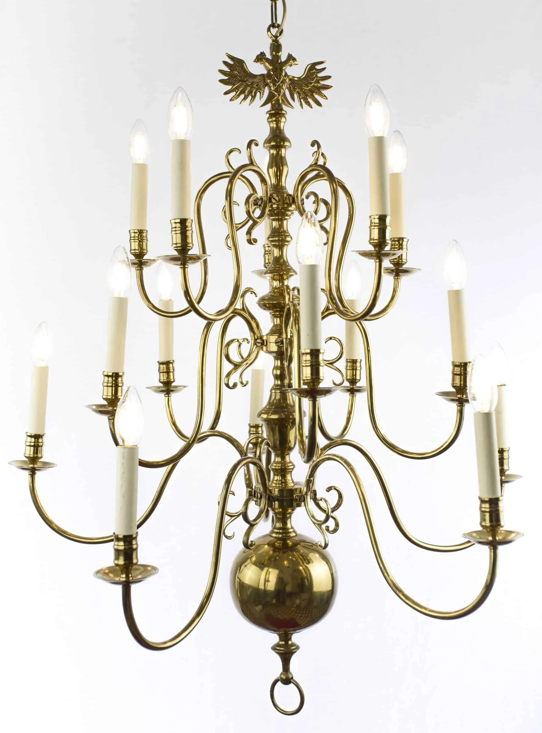 Třípatrový holandský lustr. Top stav