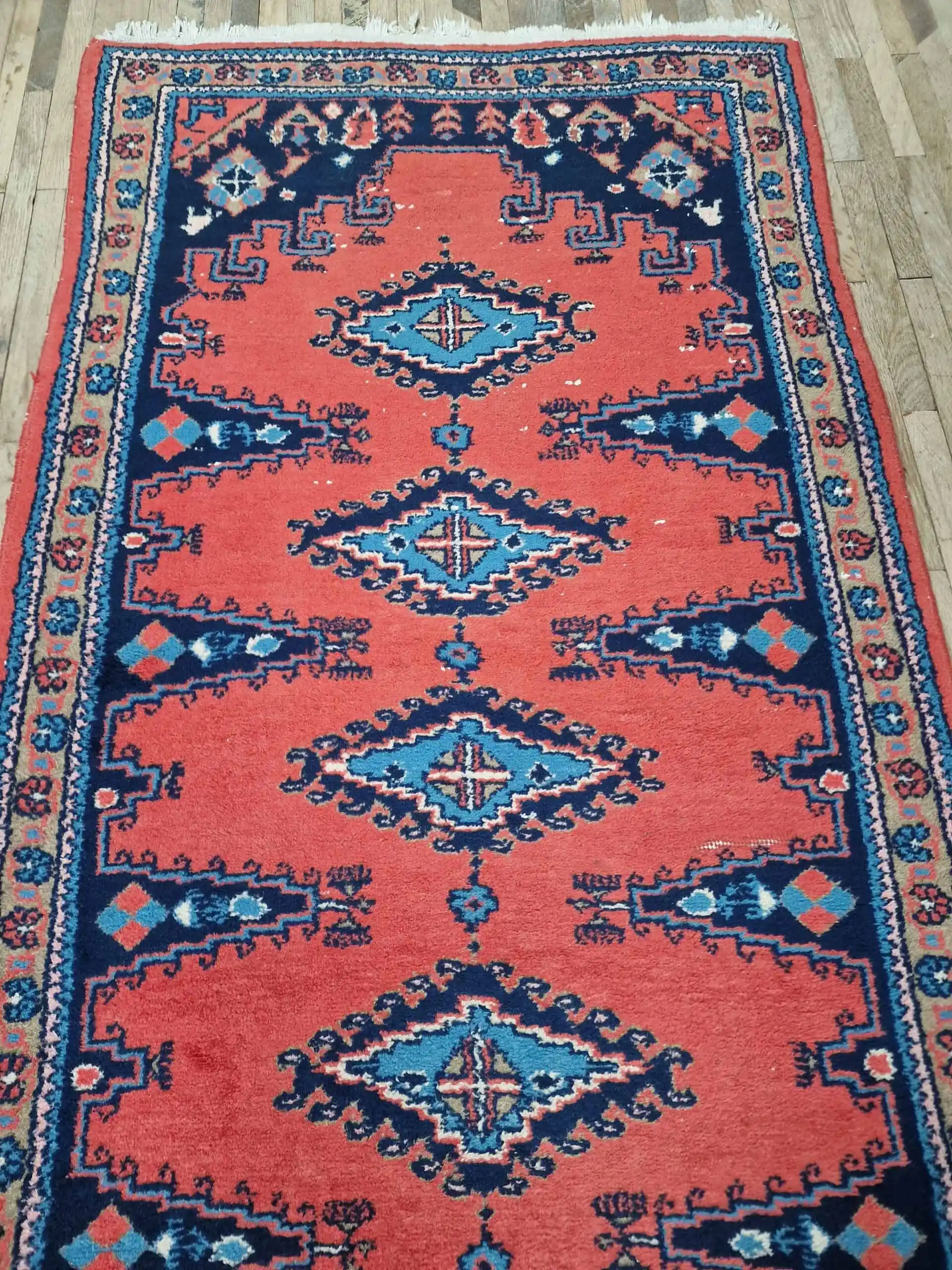 Ručně vázaný perský běhoun Wiss 347x86cm