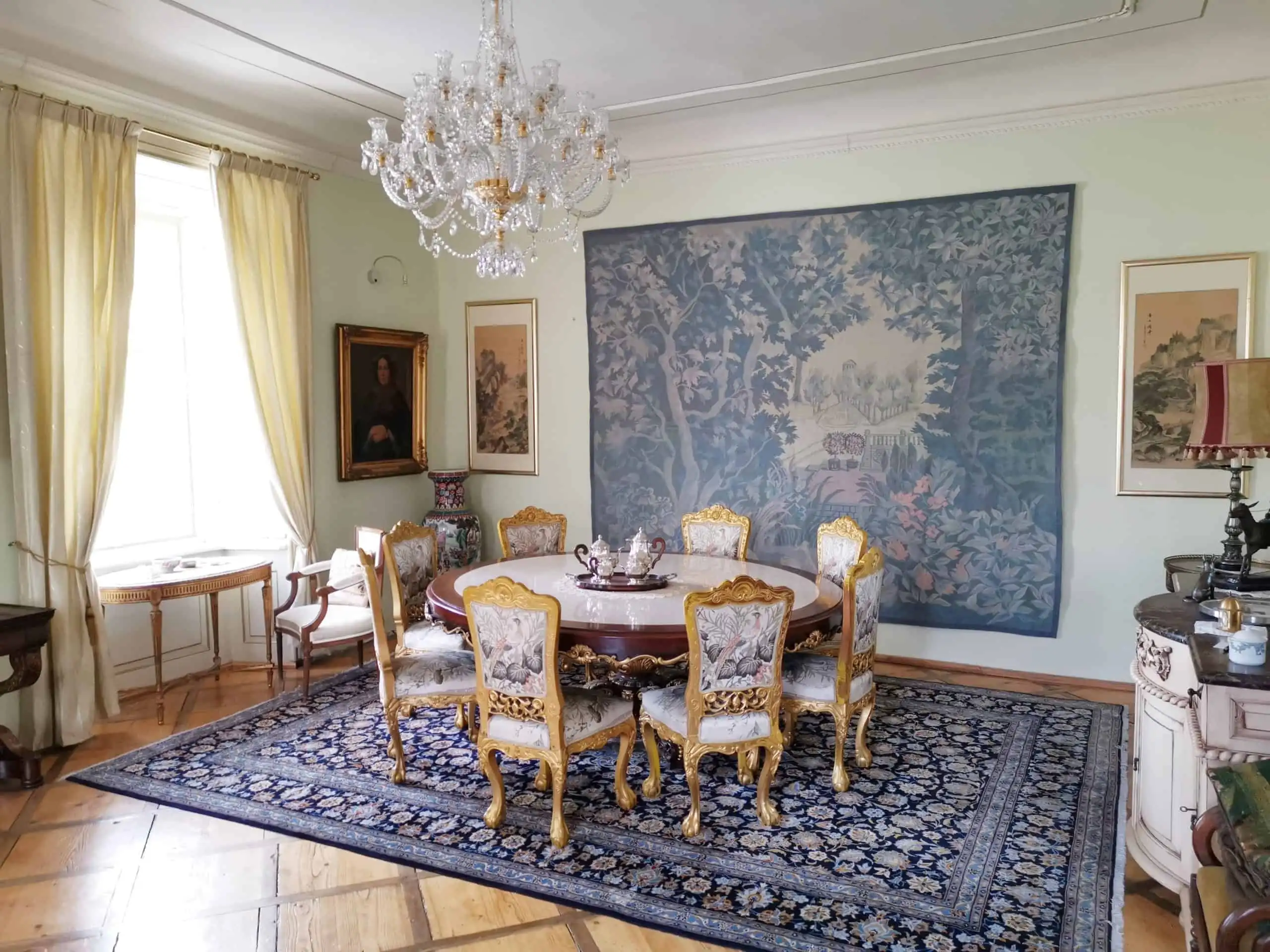 Velký gobelín / Tapiserie – ručně tkaný. 310 X 260 cm