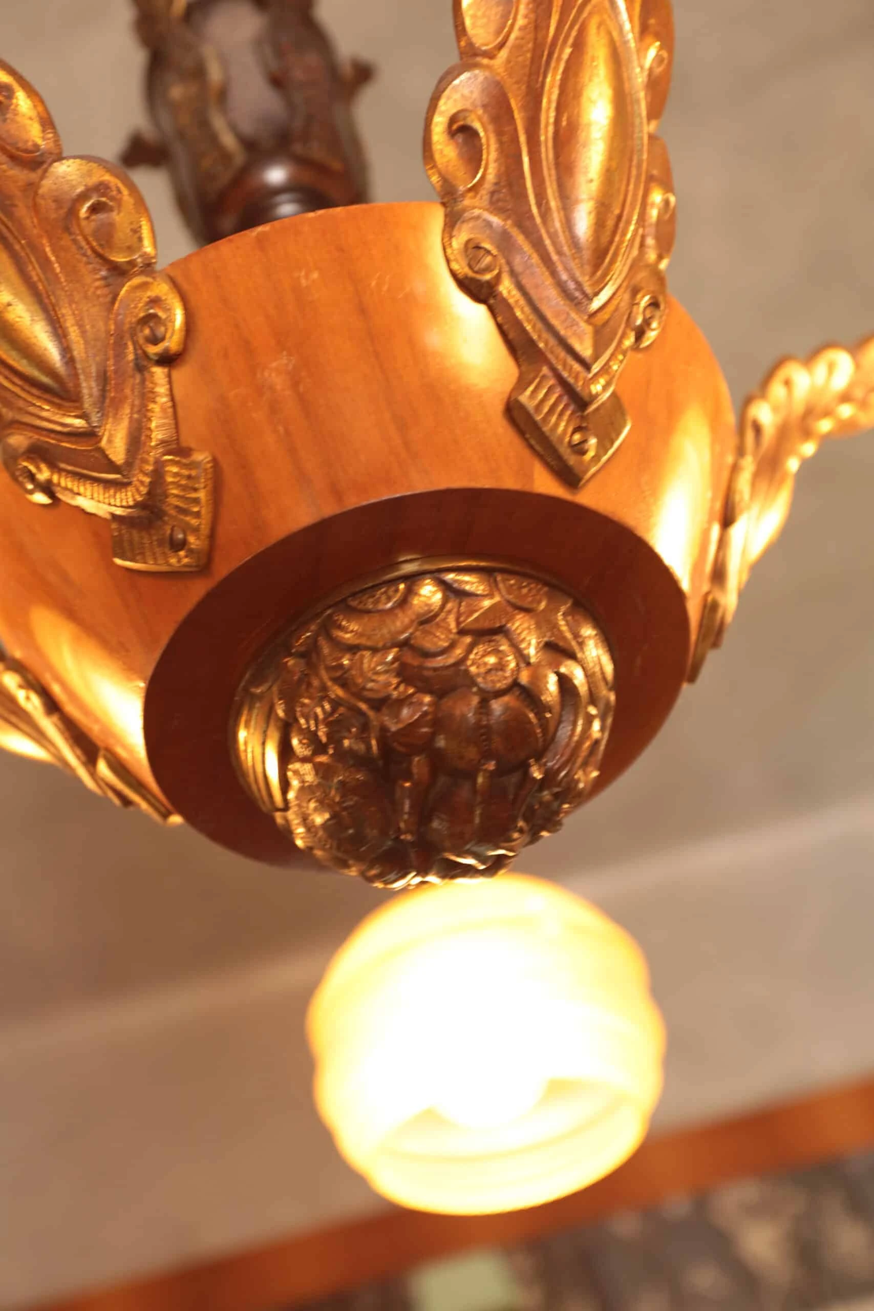 Starožitný lustr Art Deco