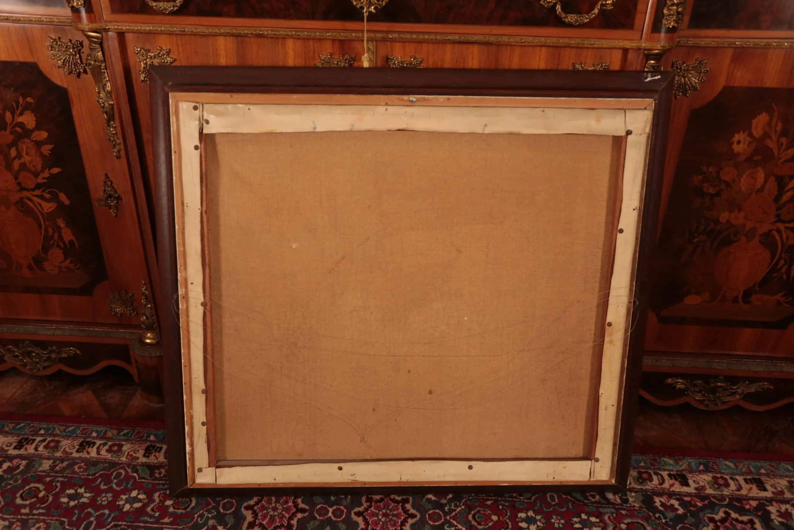 Starožitný obraz „Africká vesnice”