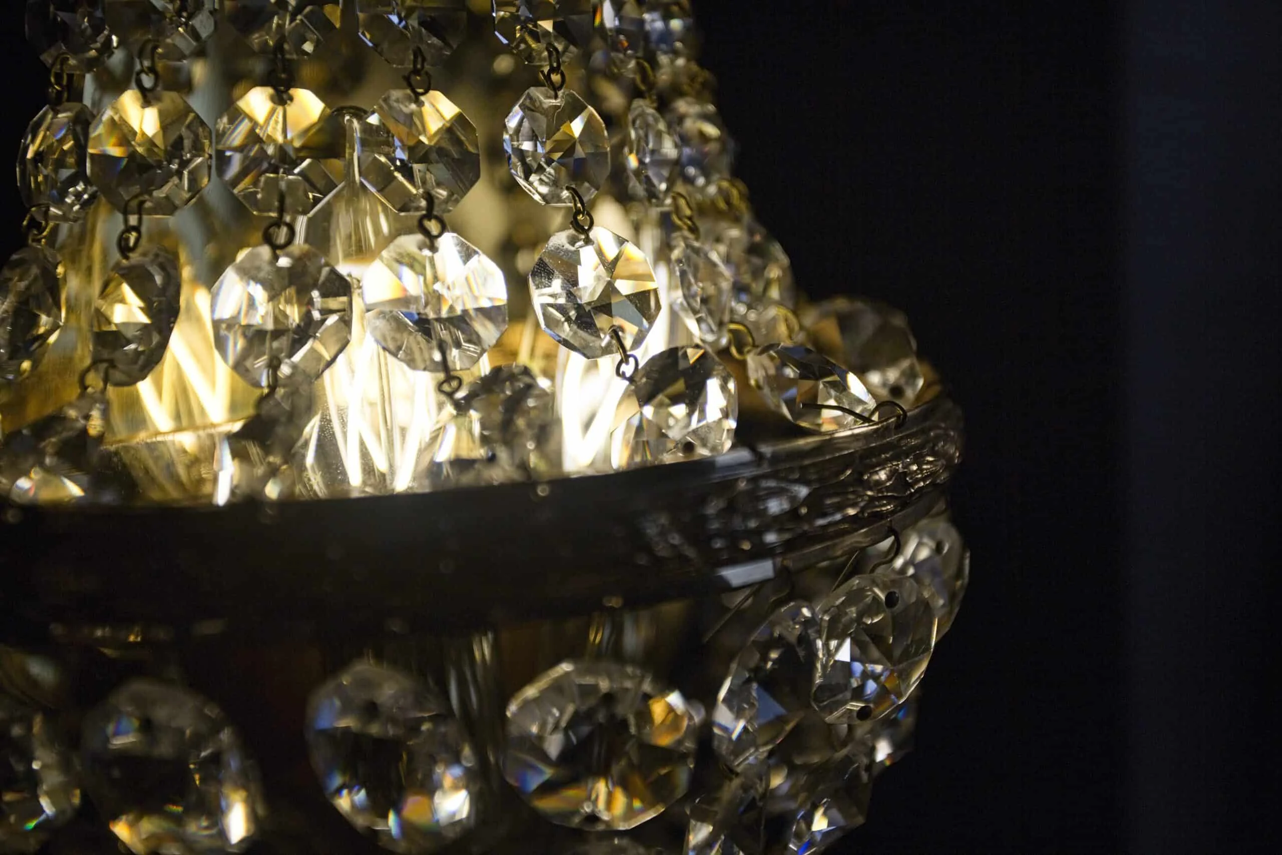 Nástěnné křišťálové lampy