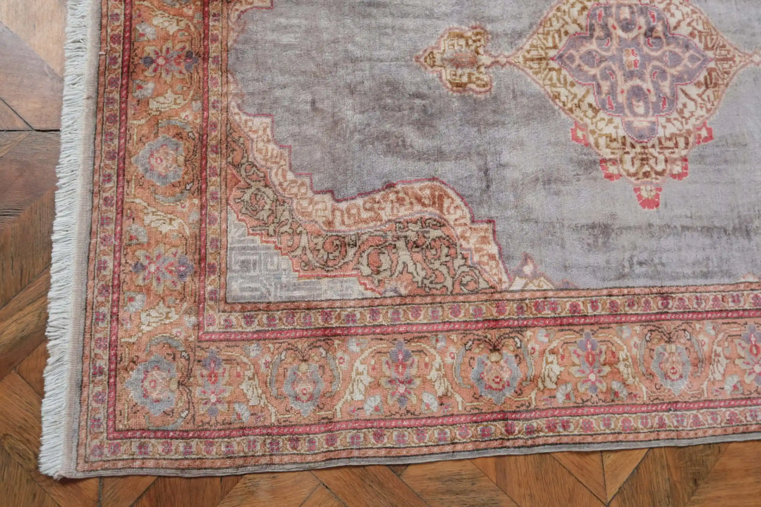 Hedvábný turecký koberec Kayseri 180 X 119 cm