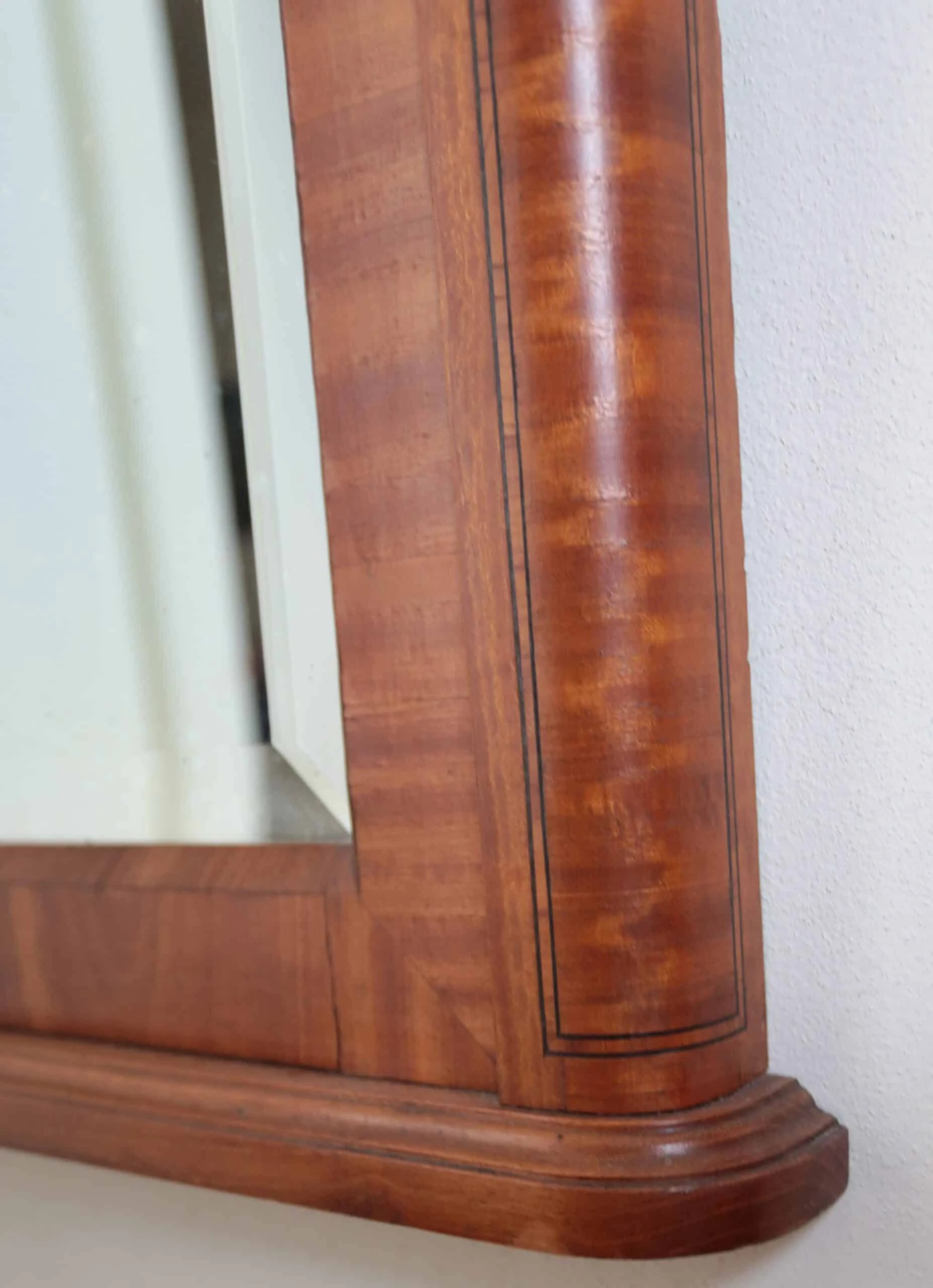 Starožitné velké Trumeau zrcadlo v klasicistním stylu