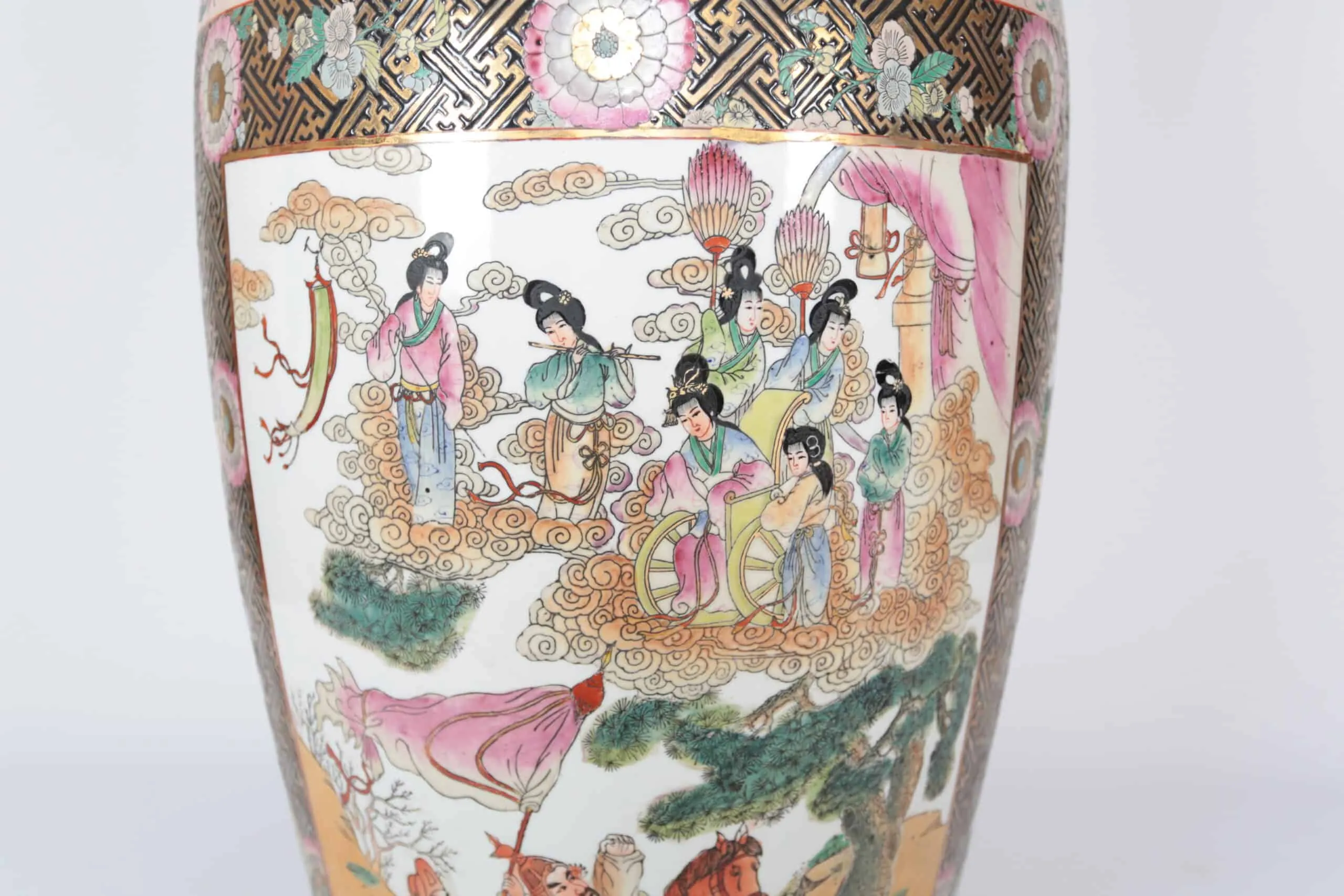 Velká čínská váza Kanton V 124 cm. Značená