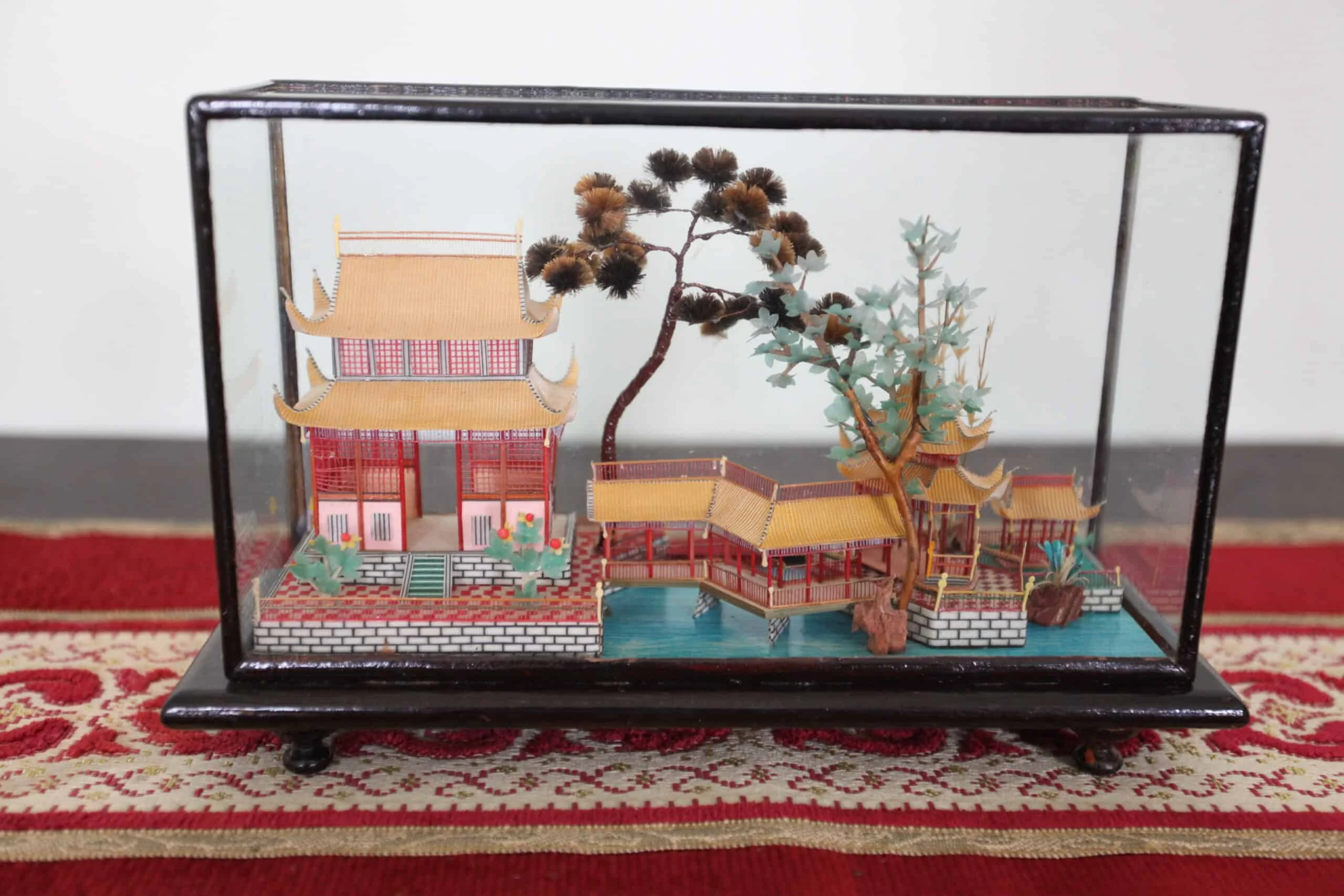 Dřevěný model zahradního paláce Čína