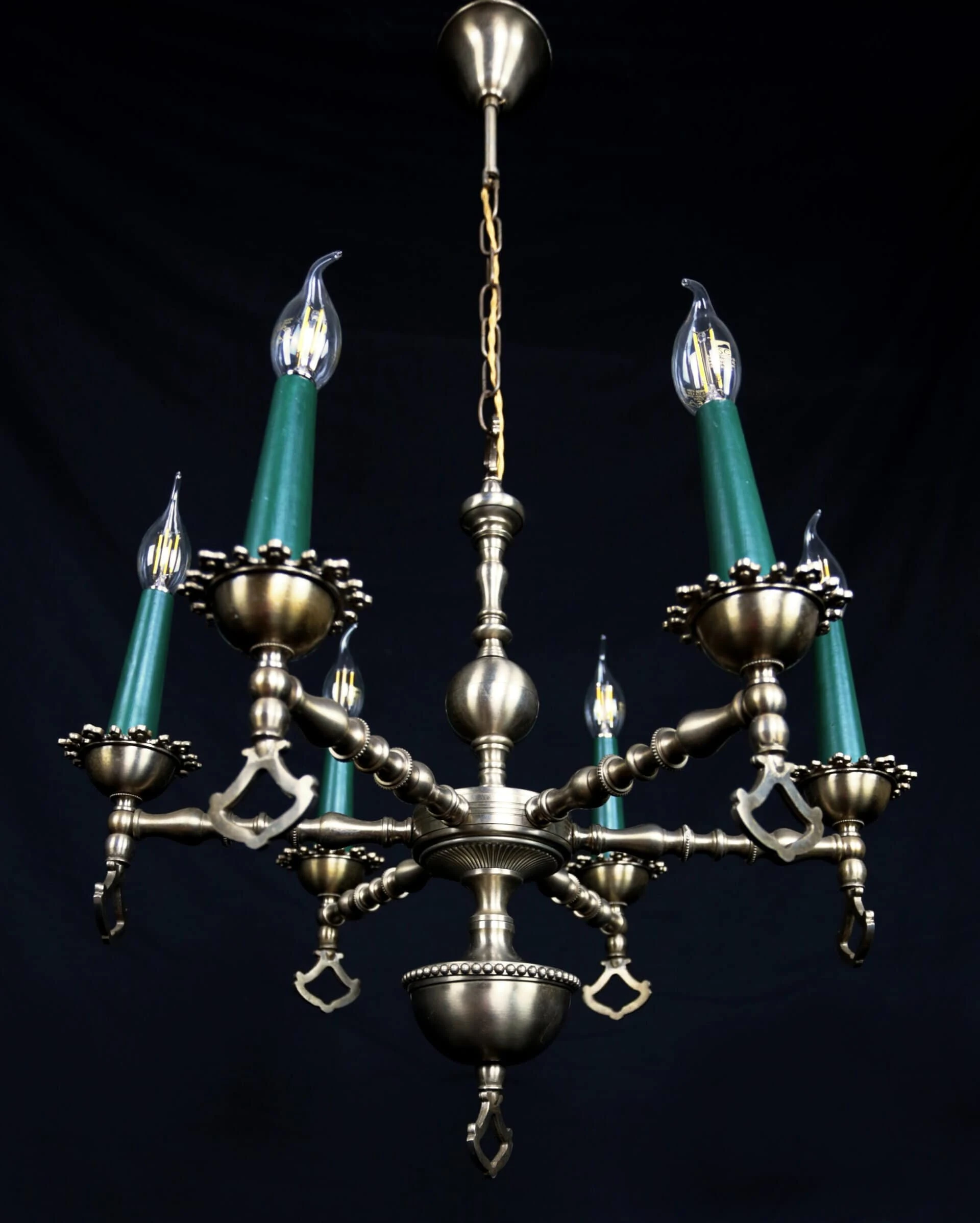 Neorenesanční šestiramenný lustr