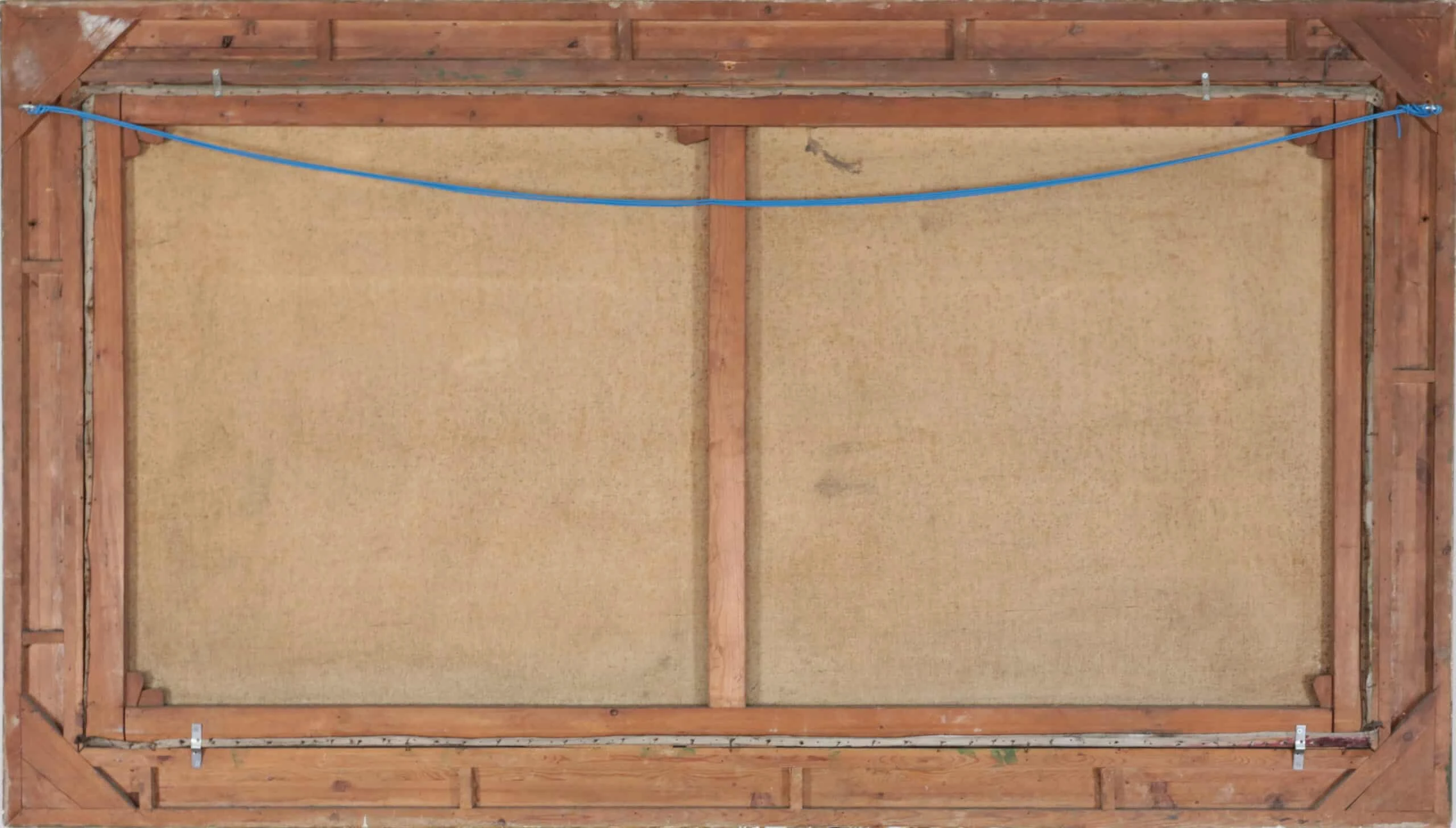 G. Albrecht velký obraz – výhled na vesnici s kostelem 232 X 132 cm