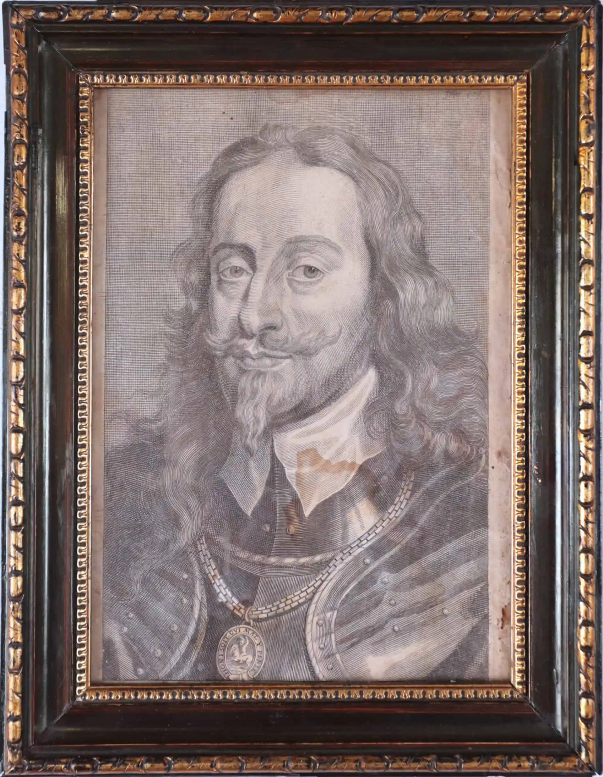 Portrét. Mědirytina z 19. století