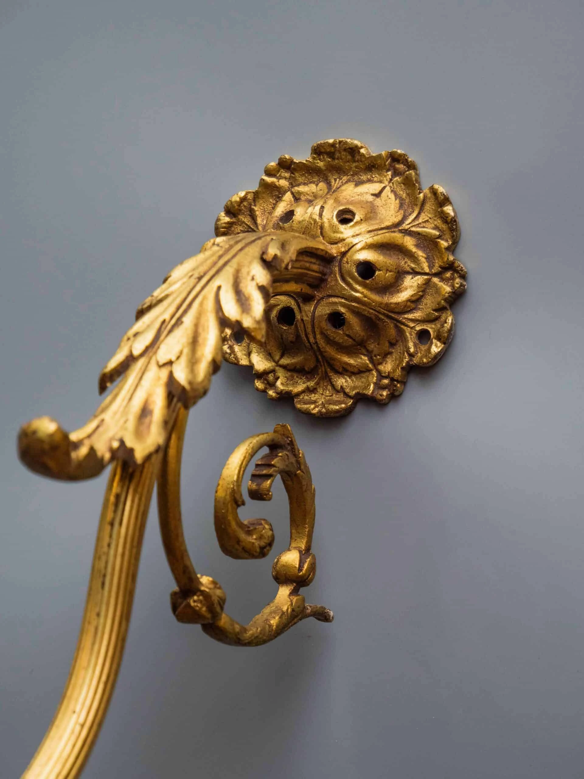 Nástěnná lampa / aplika zlacený bronz