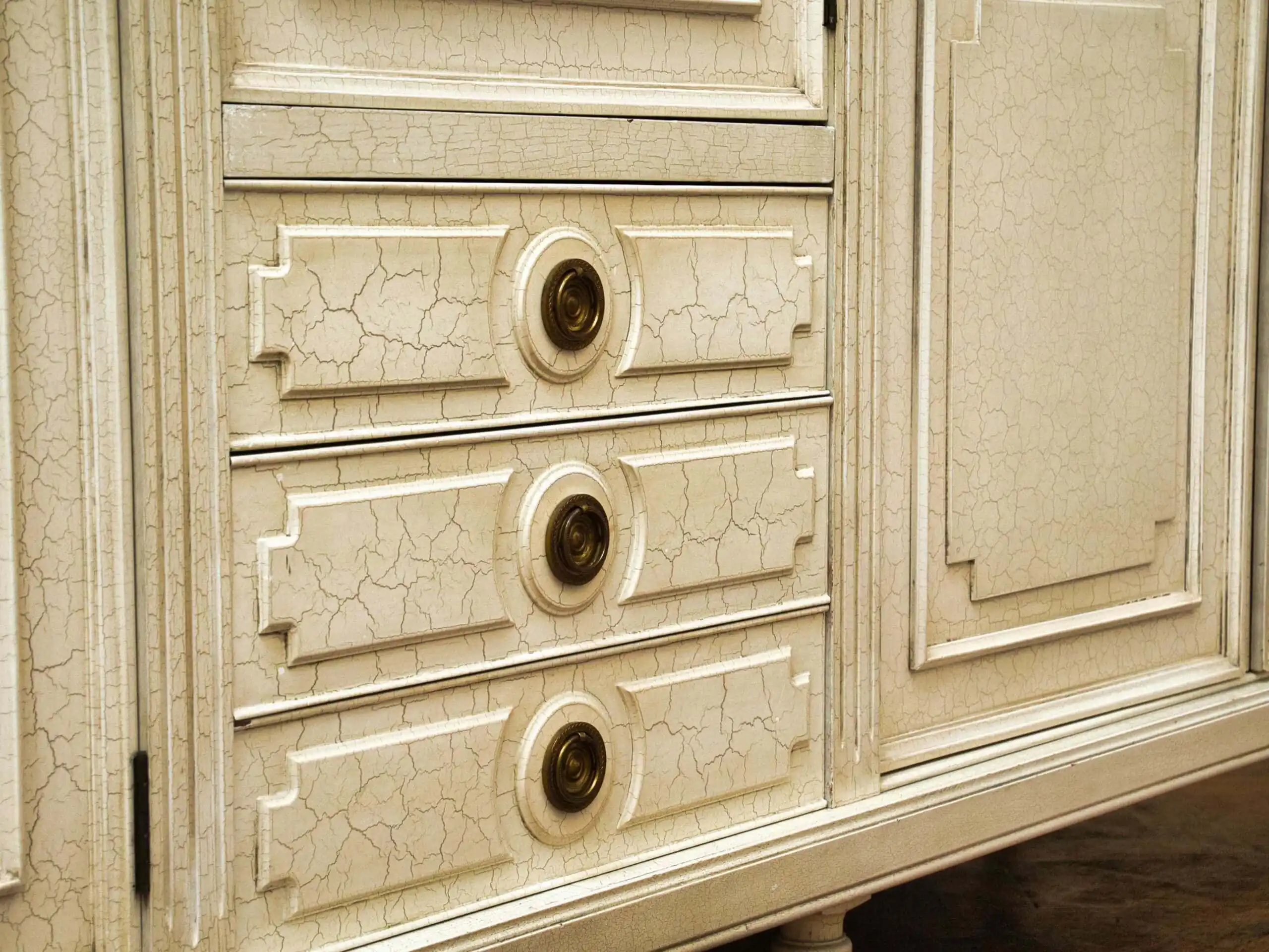 Romantická ložnice bílá krakelura