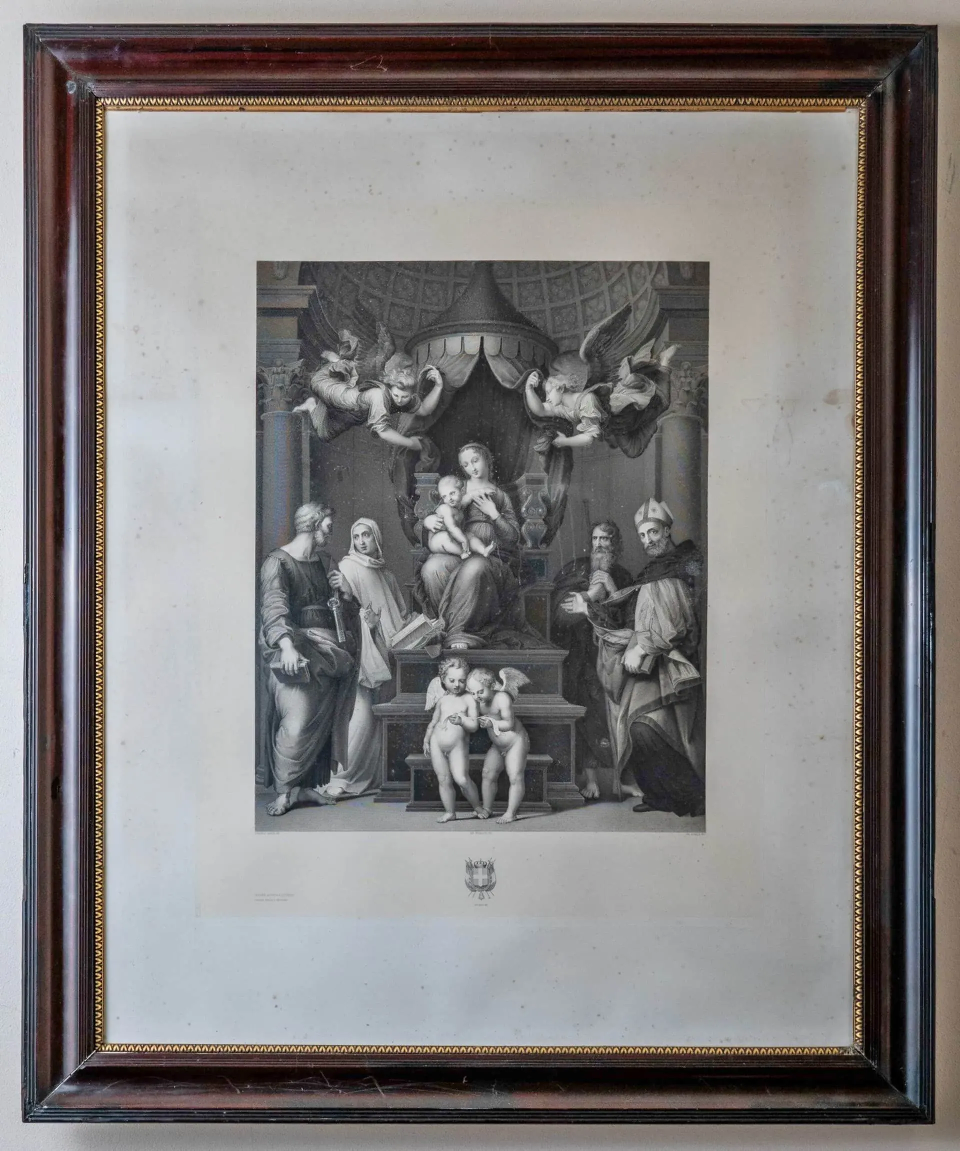 Mědirytina s náboženským motivem