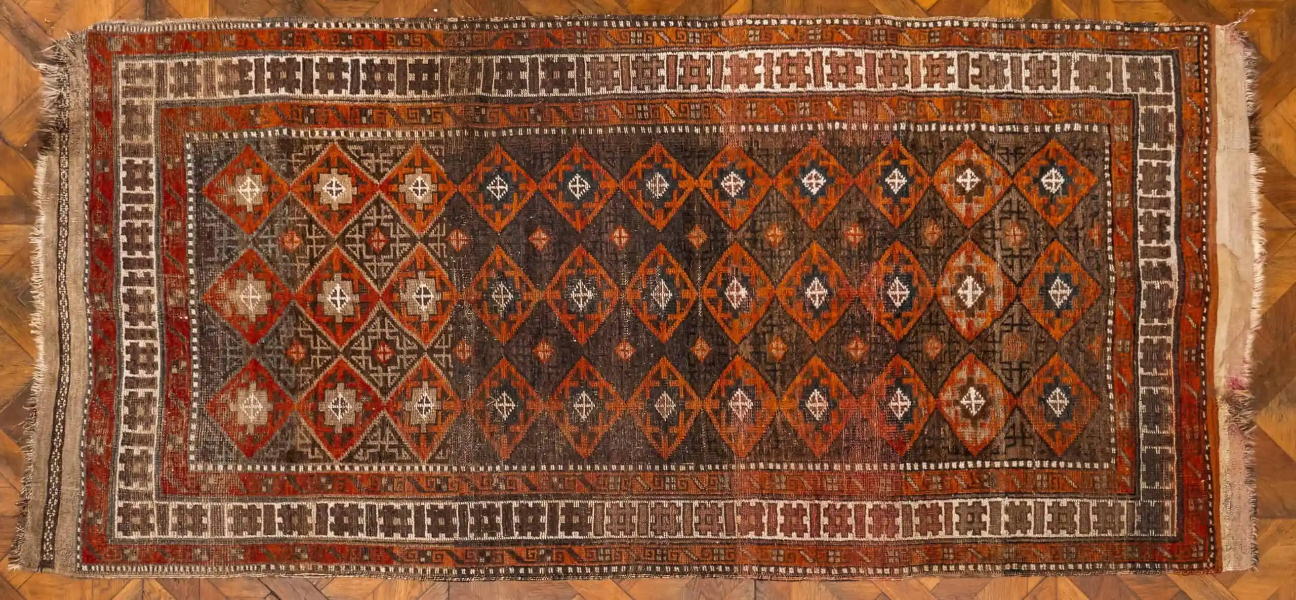 Starožitný běhoun Shiraz 281 X 132 cm