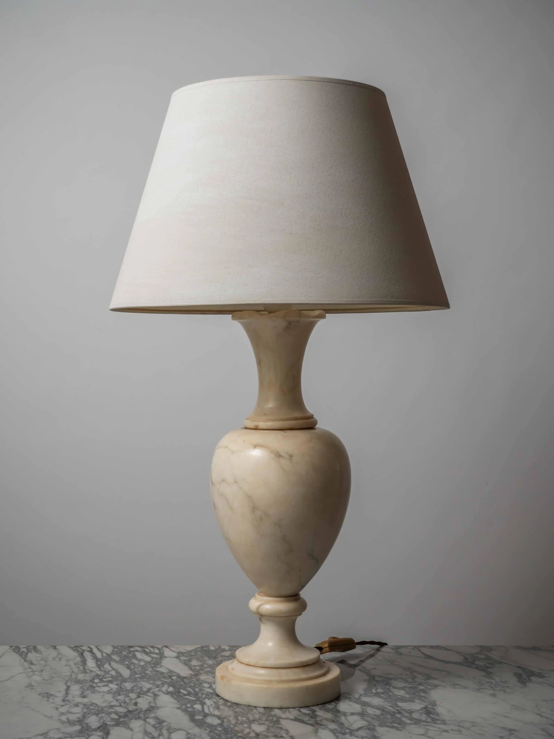 Velká mramorová lampa výška 70 cm
