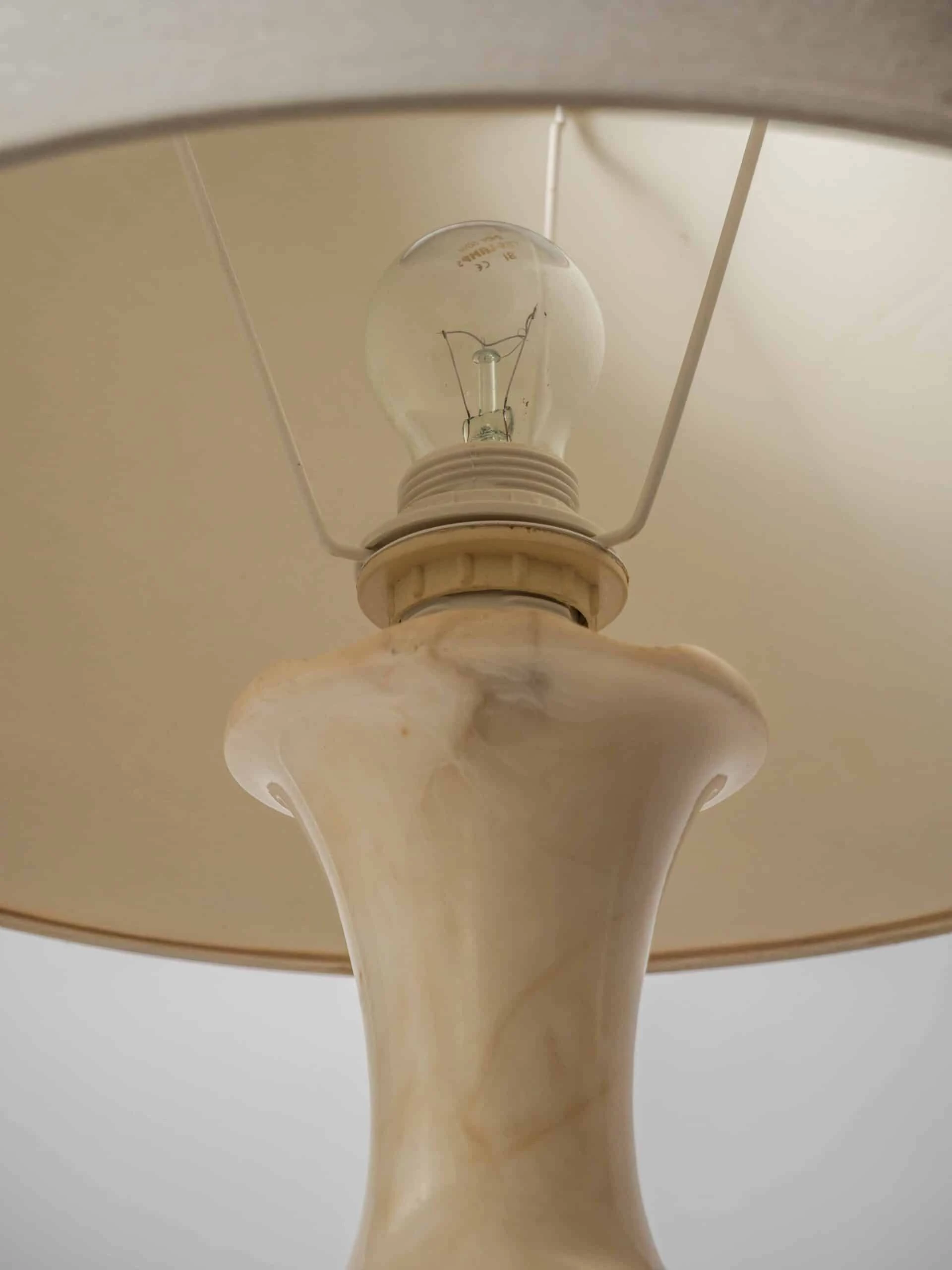 Velká mramorová lampa výška 70 cm