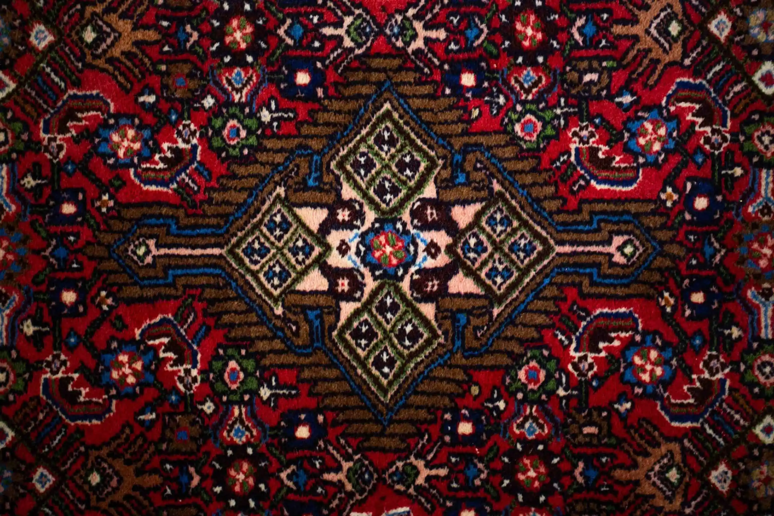 Ručně vázaný koberec z perského Hamadanu 142 X 103 cm