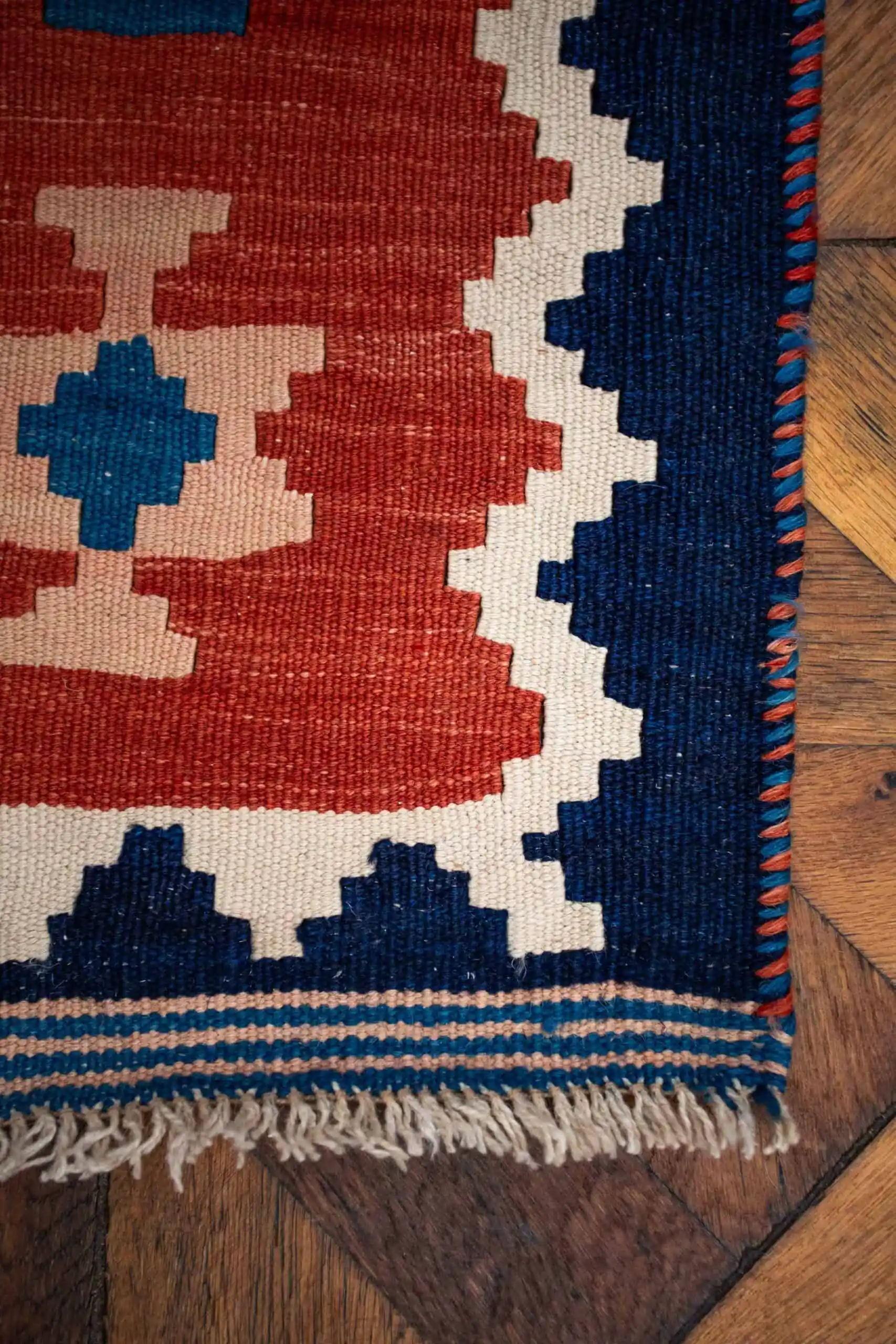 Ručně vázaný kelim Ghashghai 130 X 83 cm