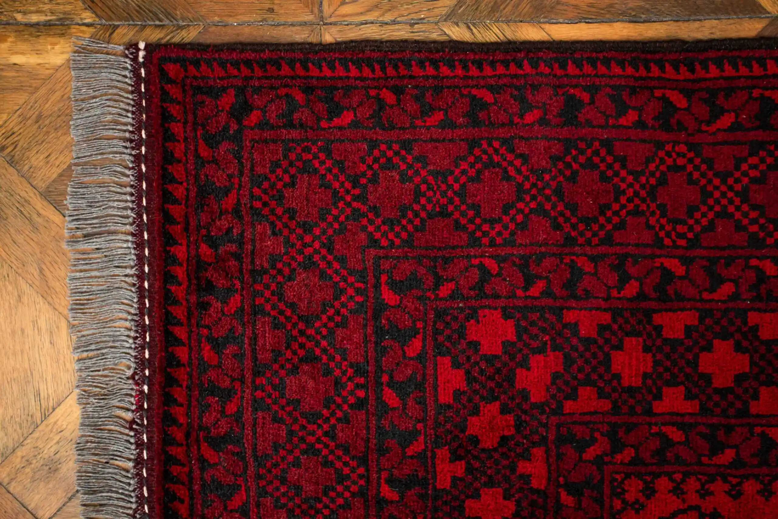 Ručně vázaný afghánský koberec Ačka 307 x 203 cm