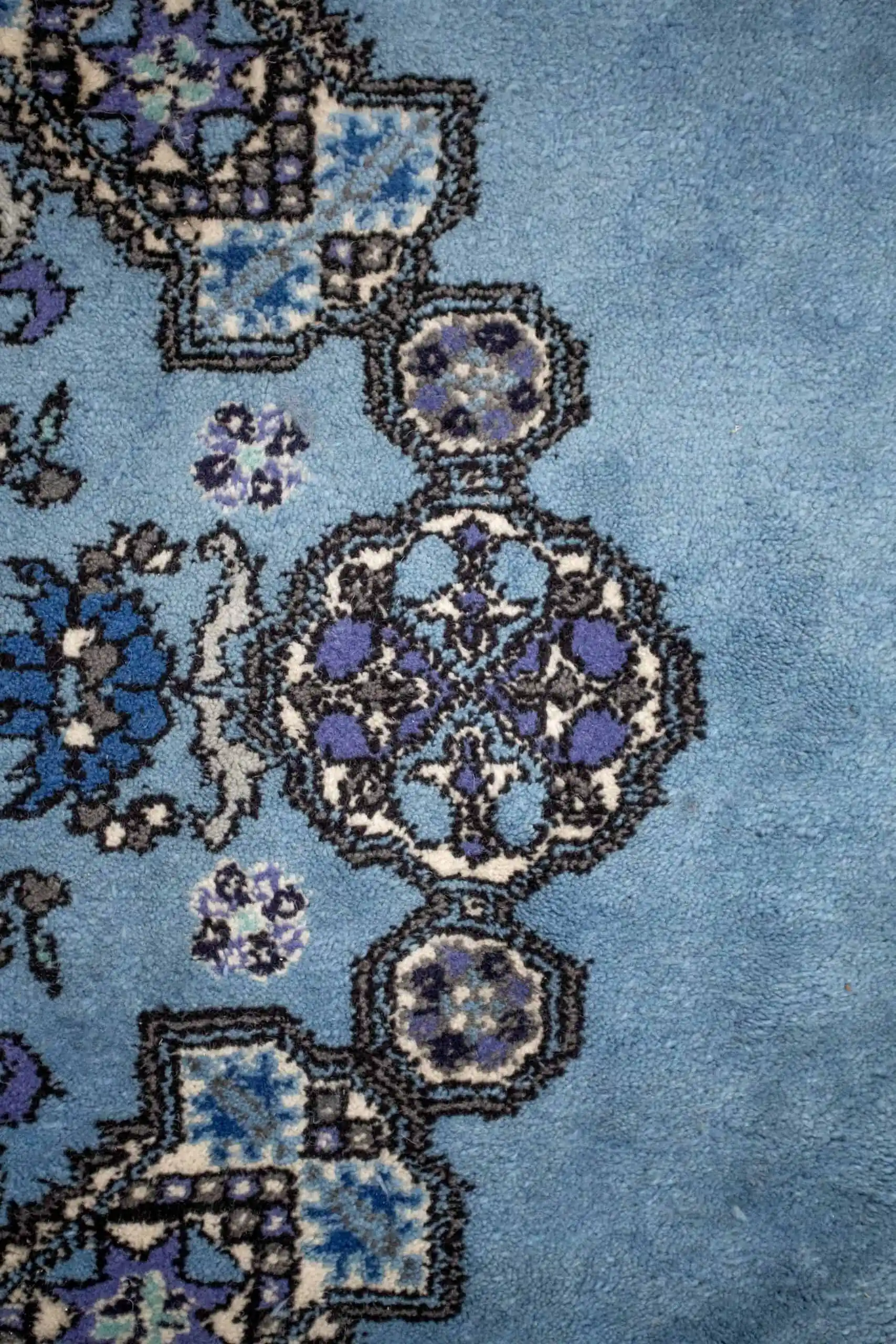 Orientální vlněný koberec z Tunisu modrý 305 X 395 cm