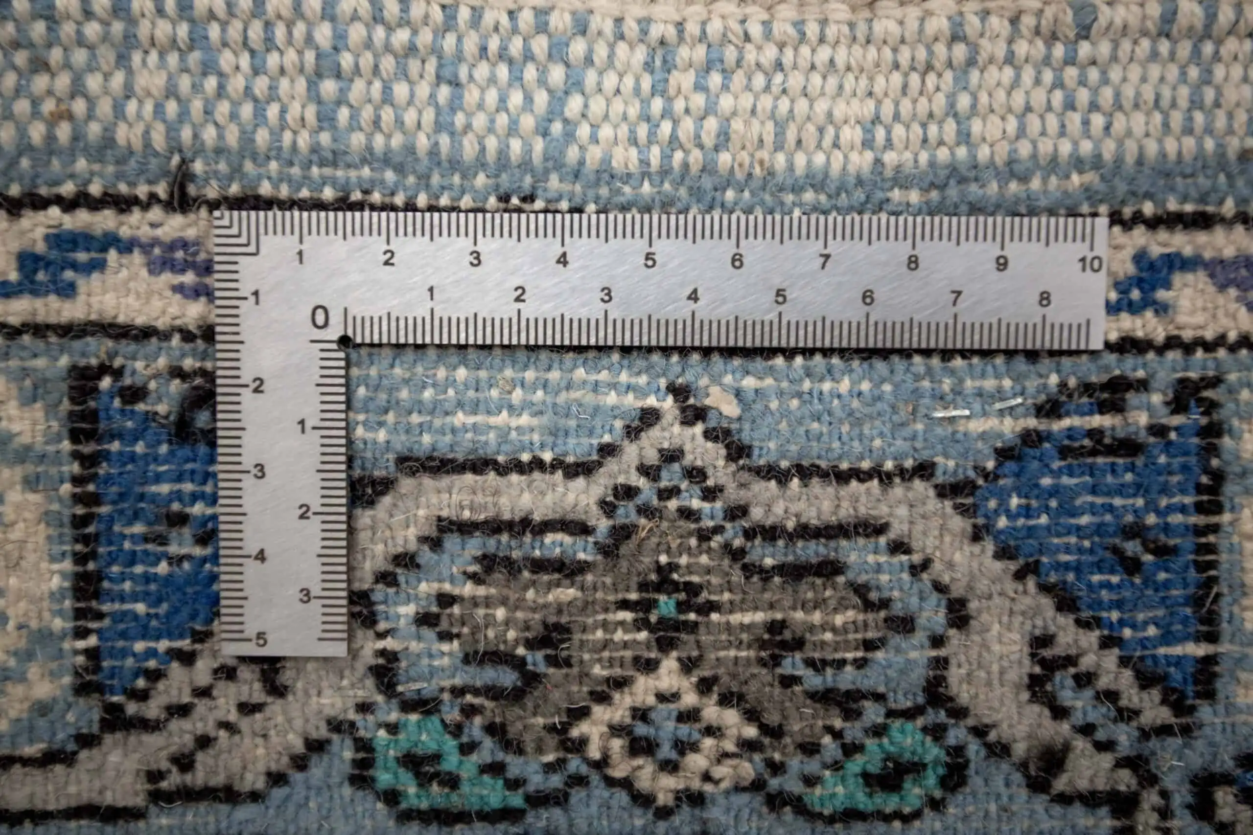 Orientální vlněný koberec z Tunisu modrý 305 X 395 cm