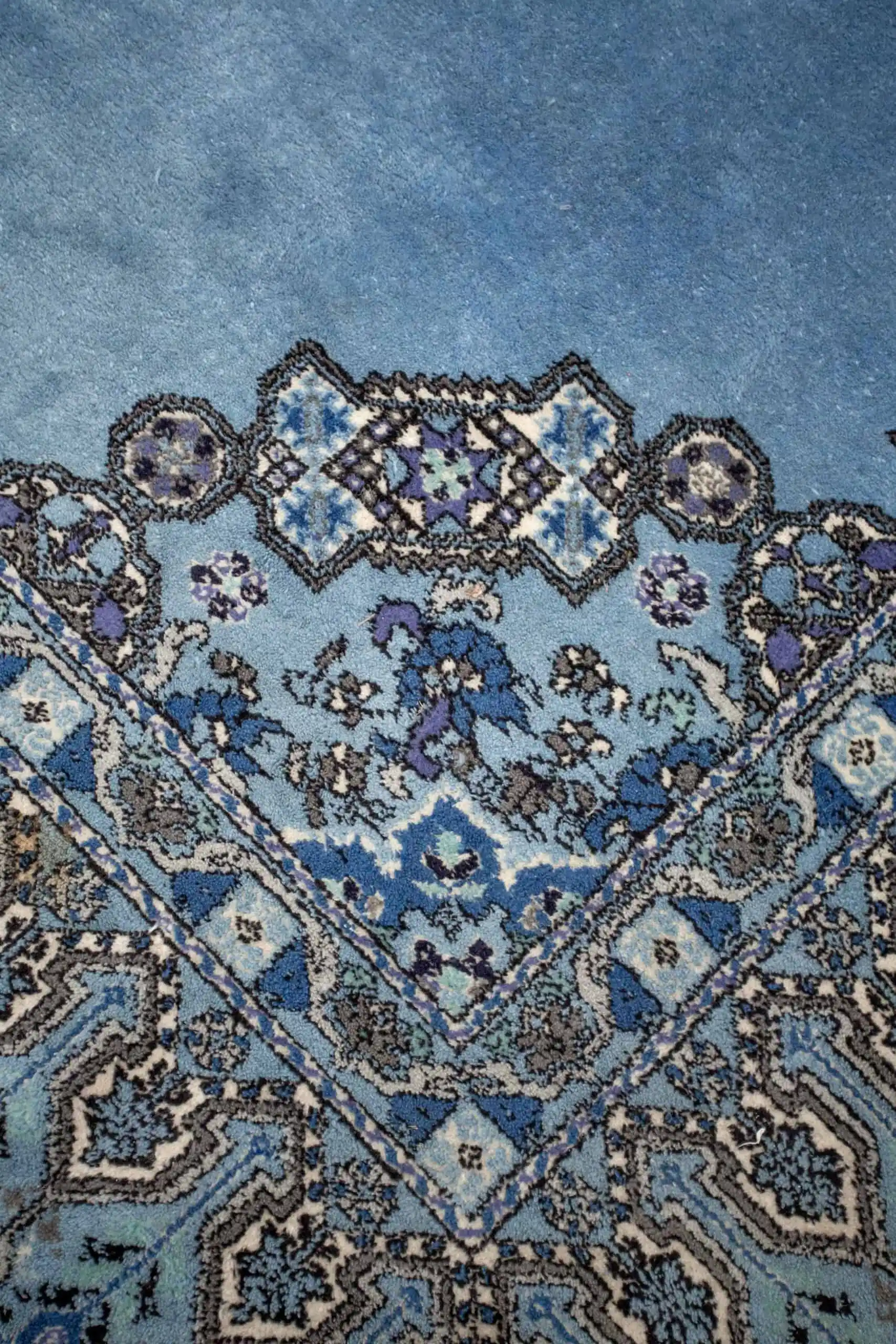 Orientální vlněný koberec z Tunisu modrý 305 X 395 cm