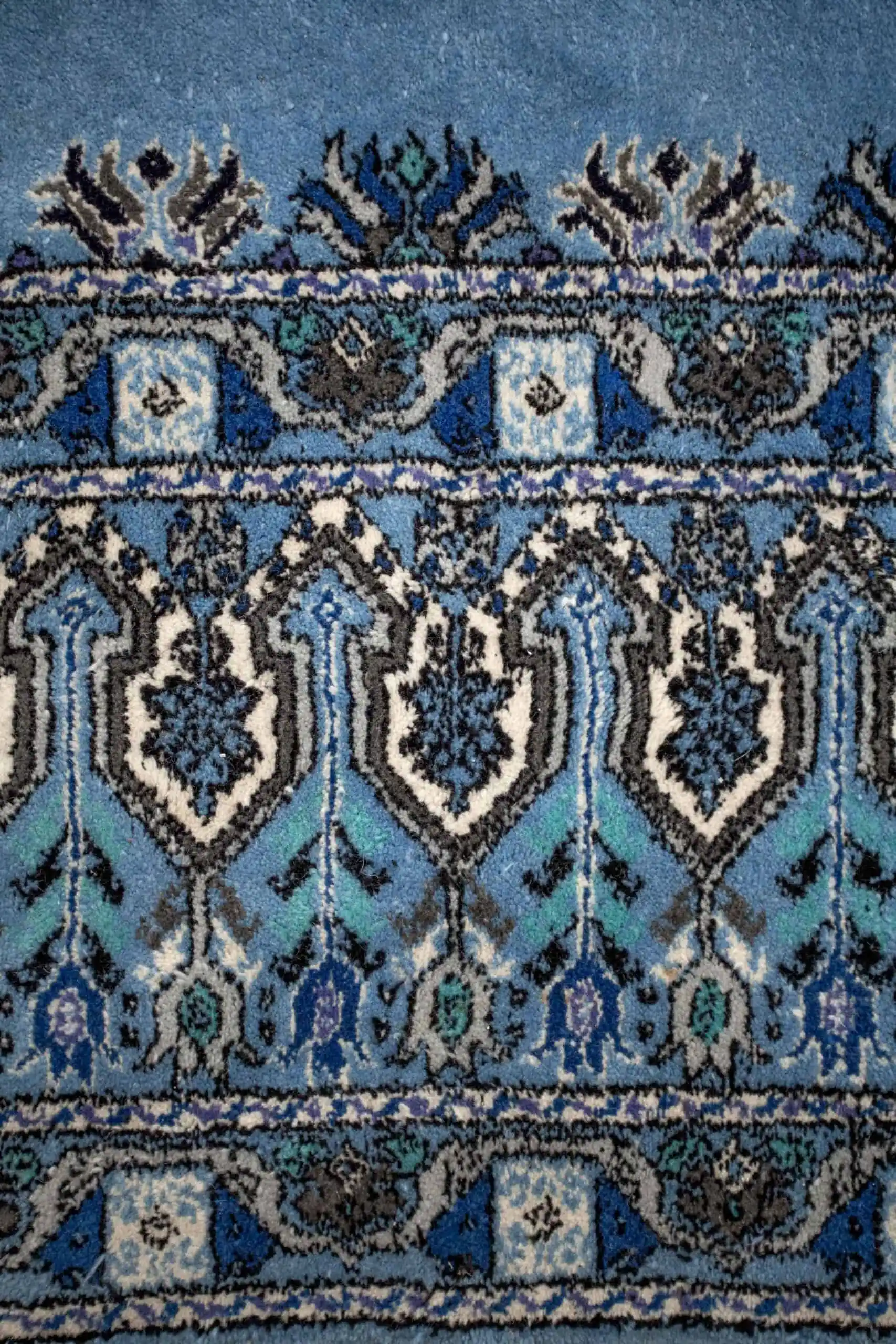 Orientální vlněný koberec z Tunisu modrý 305 X 395 cm