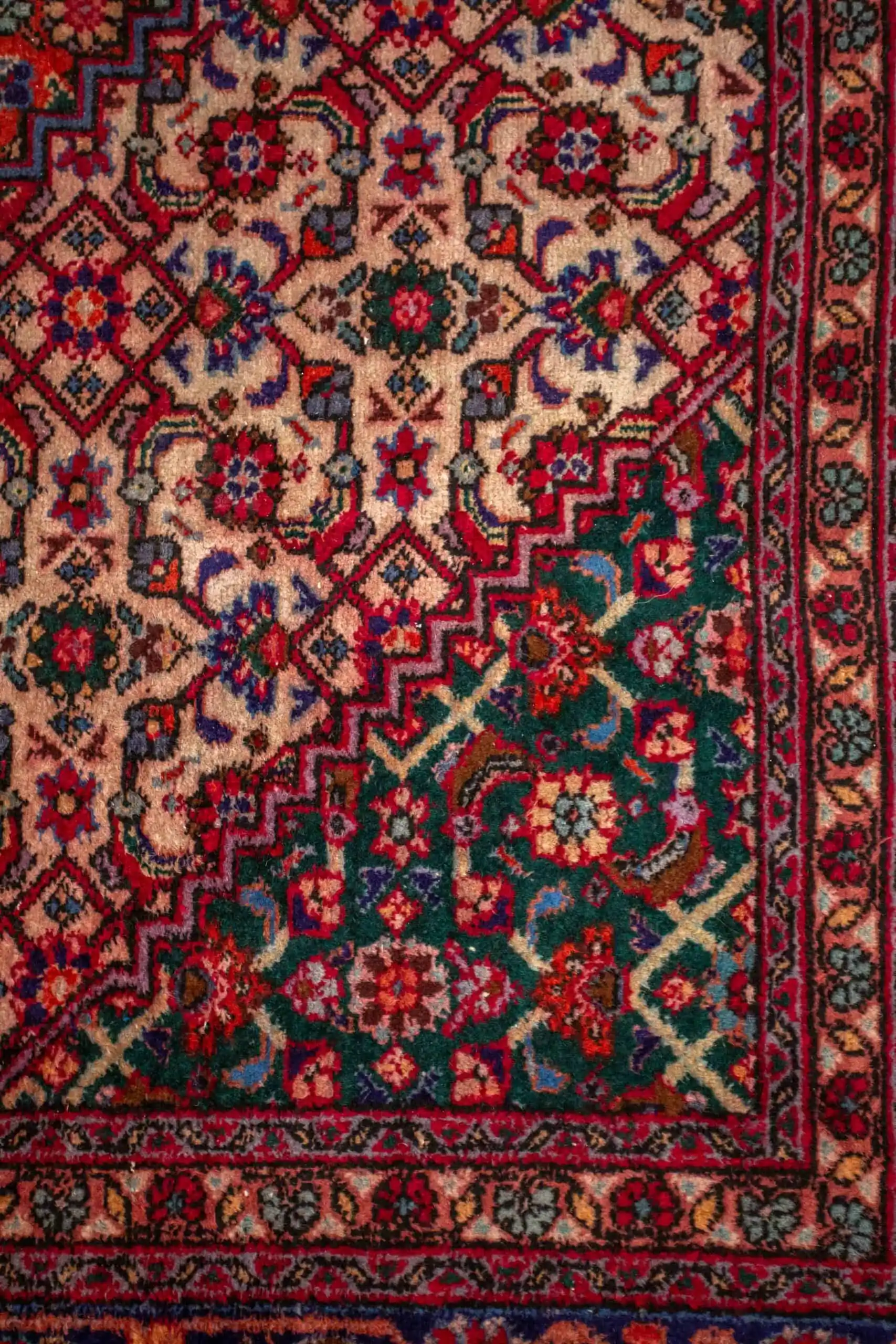 Ručně vázaný perský koberec Seneh 321 x 258 cm