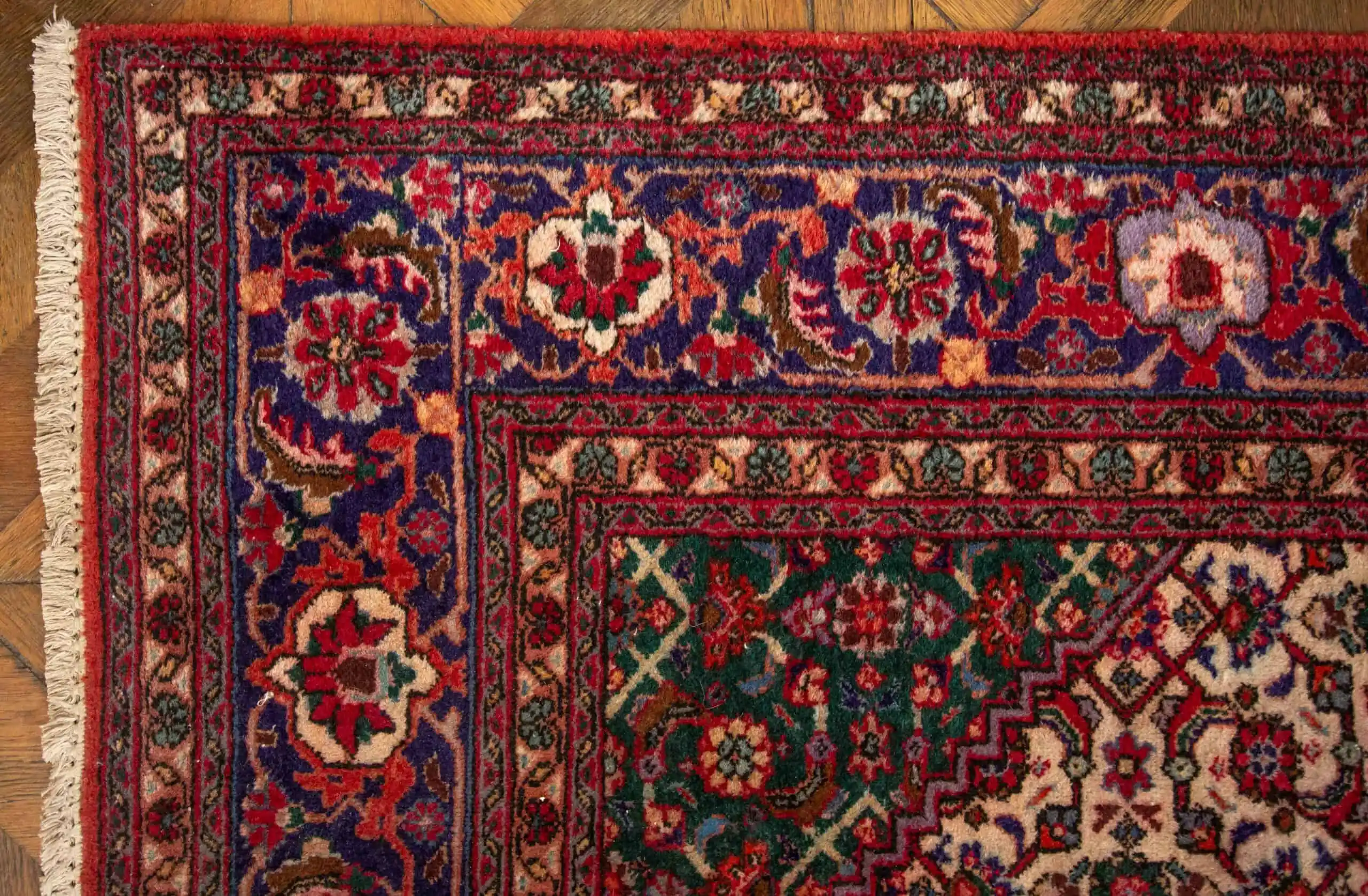 Ručně vázaný perský koberec Seneh 321 x 258 cm