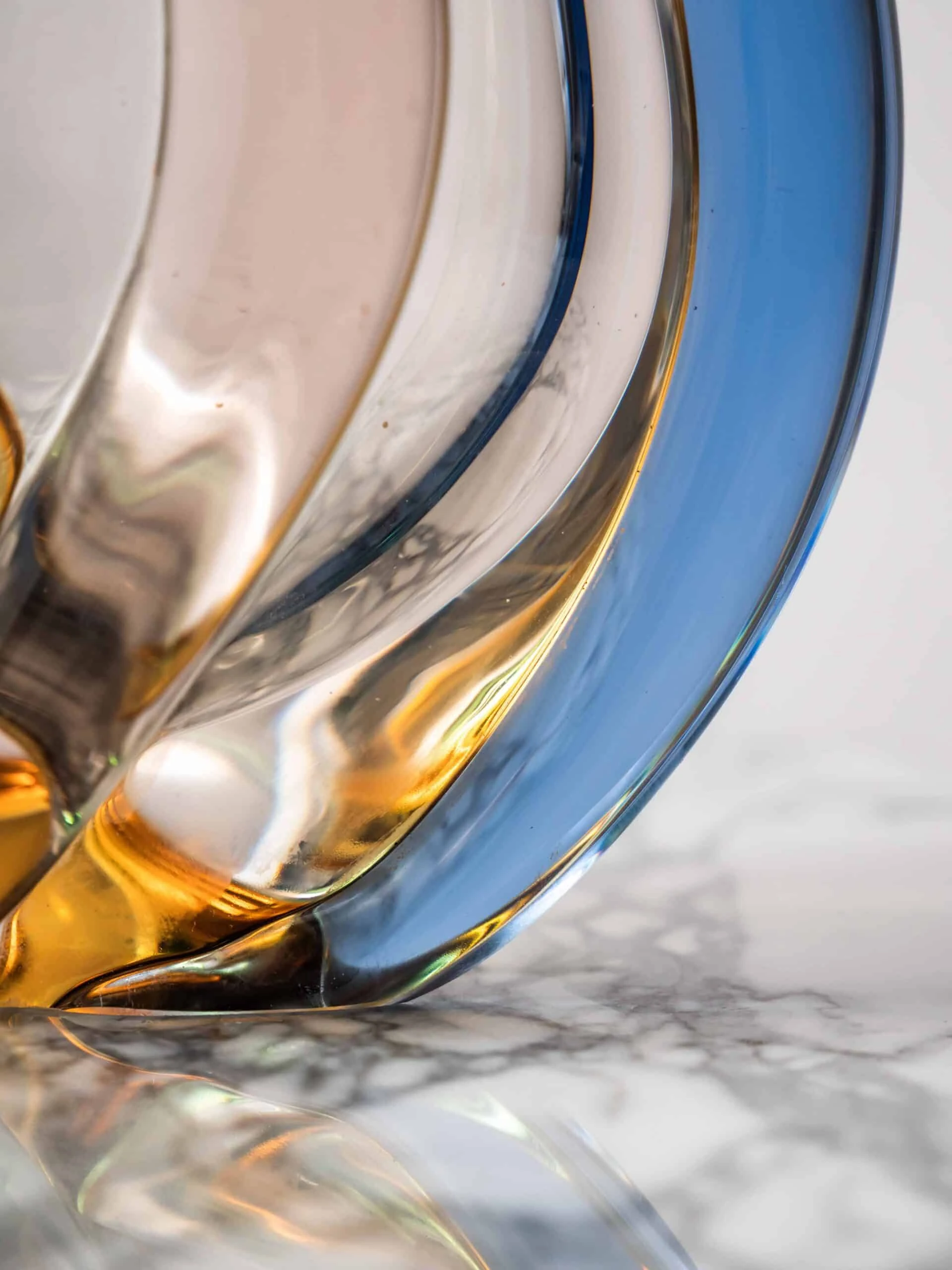 Hutní váza rytá František Zemek výška 30 cm