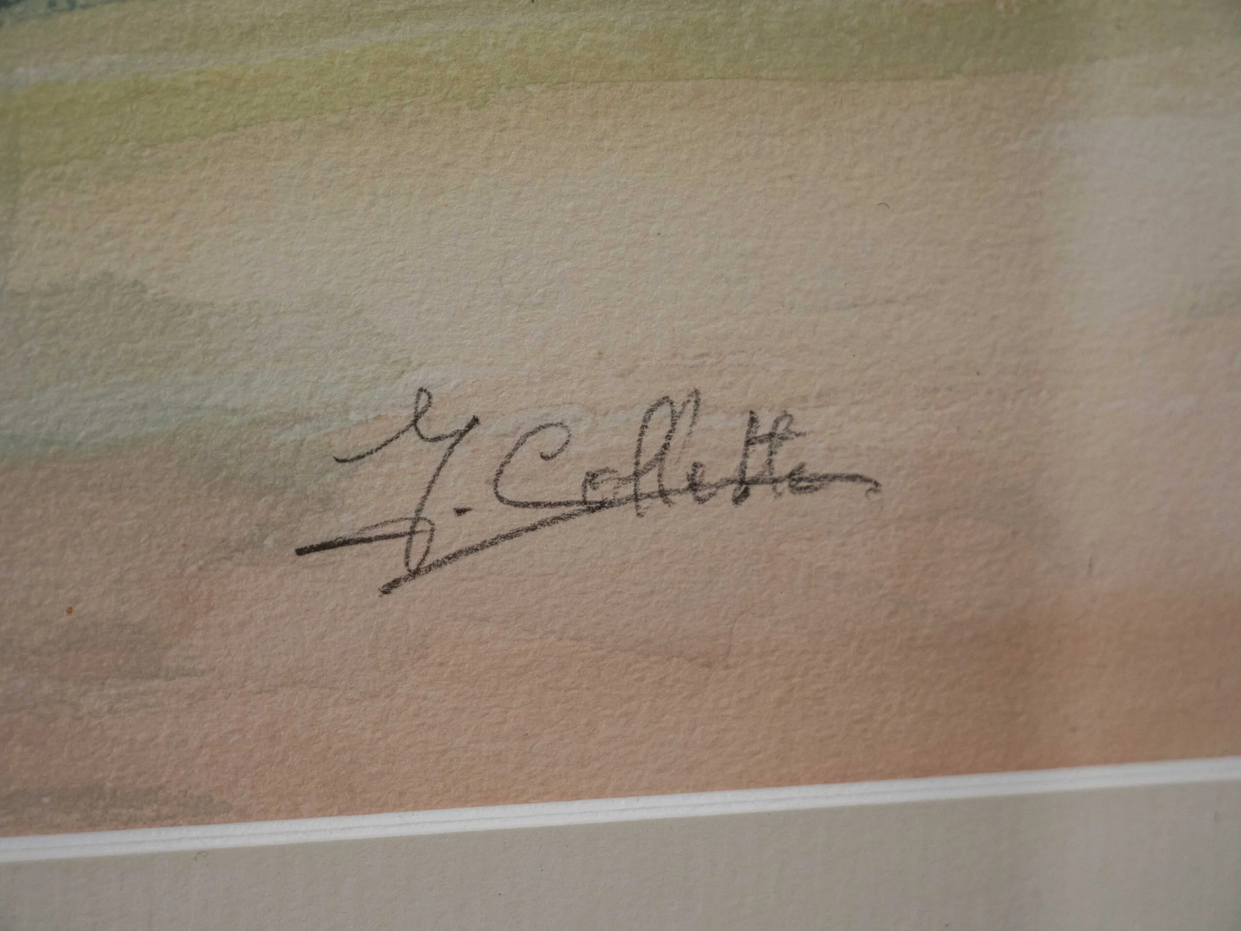 Akvarelová malba krajiny L. Collette