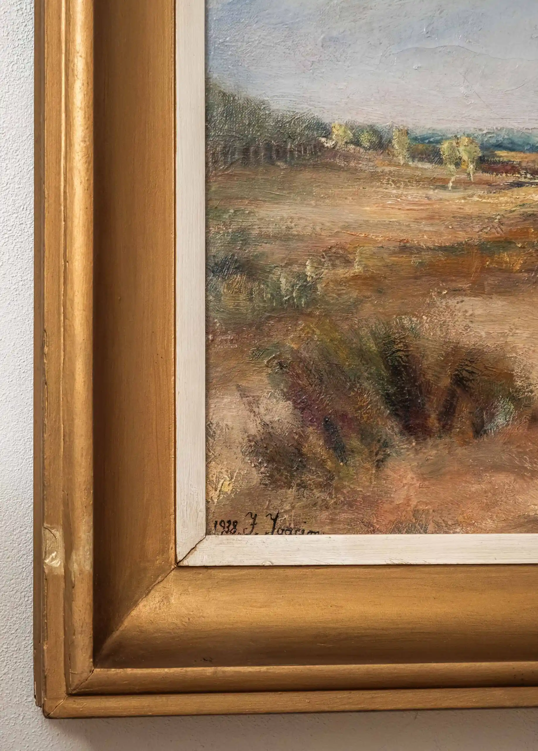Písečná krajina. J. Joacem 1938. 131x98cm